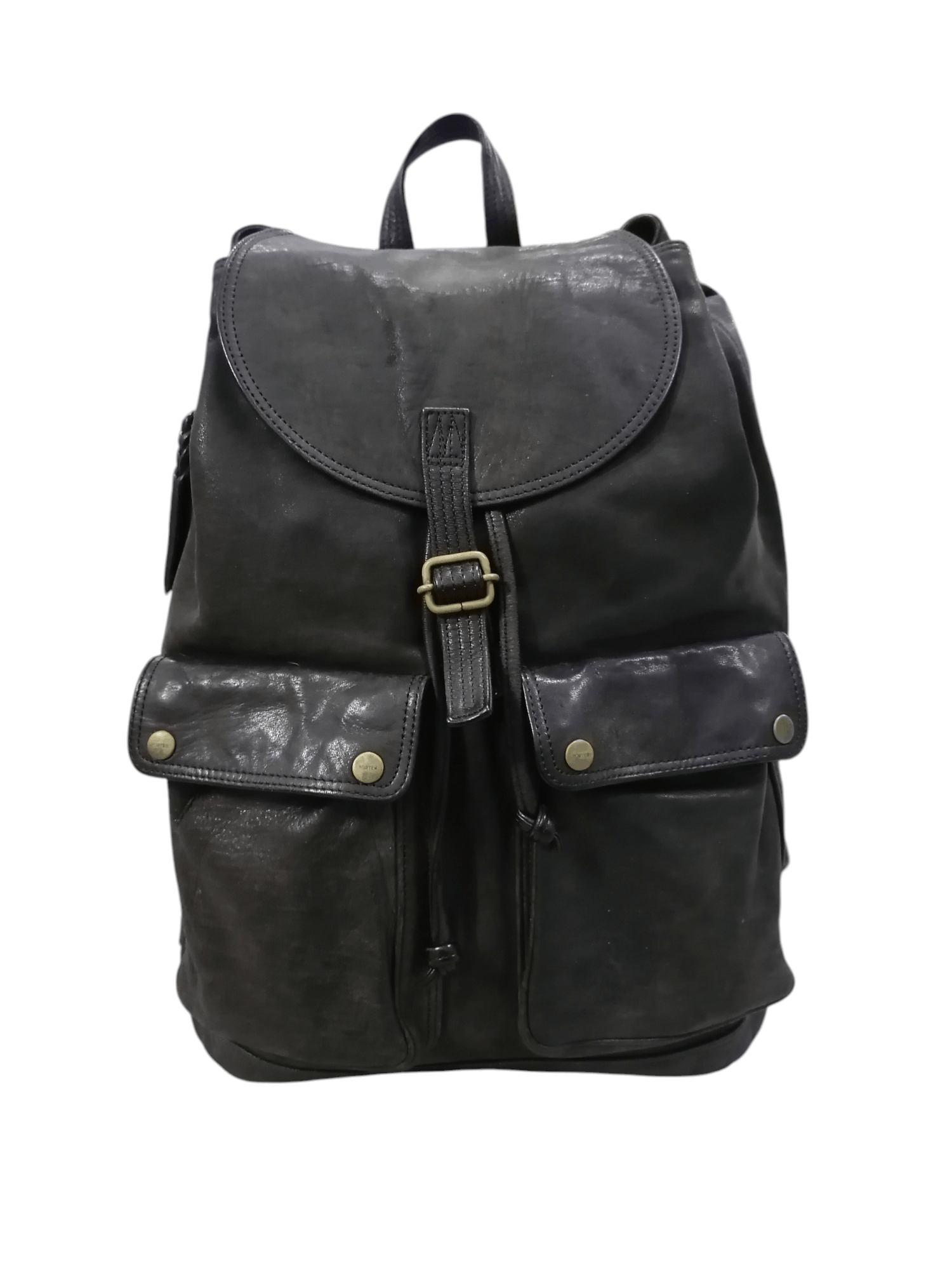 Genuine Leather × Porter Vintage Porter Japan Patina Leather Rucksack Bagpack Size ONE SIZE - 2 Thumbnail