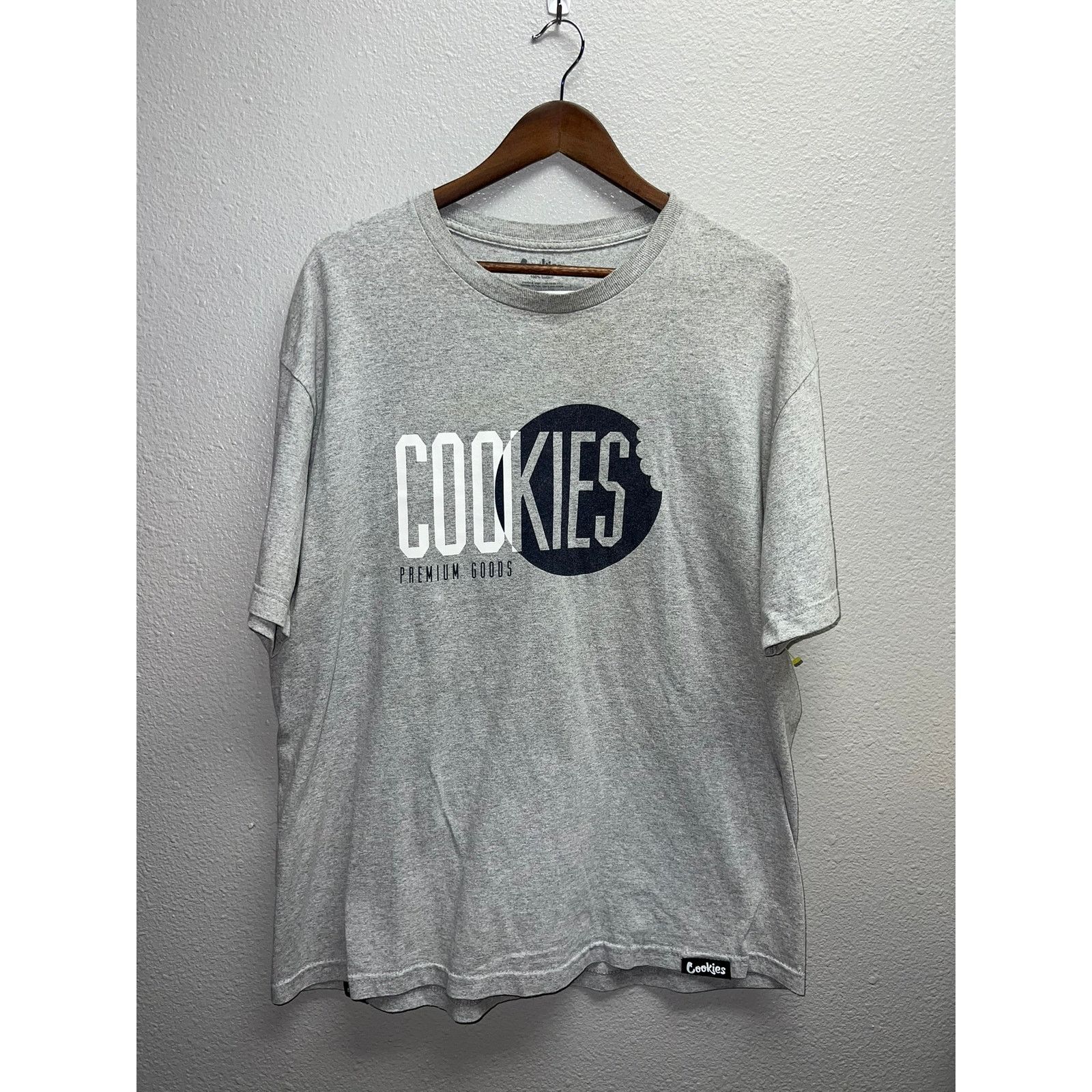 Cookies Cookies Shirt Premium Goods Gray Graphic Tee X-Large Stained Size US XL / EU 56 / 4 - 1 Thumbnail