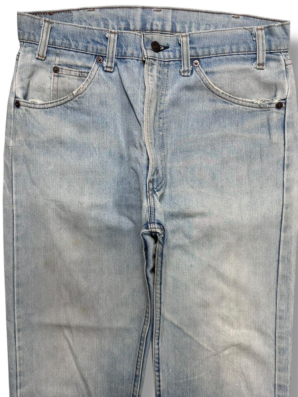 Levi's Vintage 70s Levi's 505 Straight-Leg Denim Jeans Light Wash Size US 33 - 2 Thumbnail