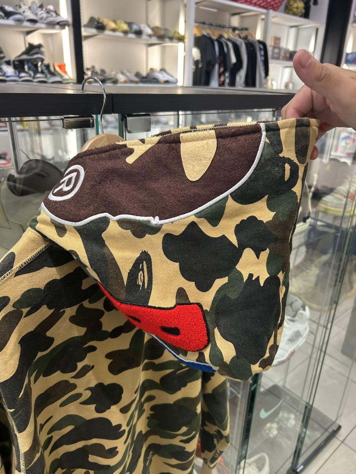 Bape Bape 1st camo yellow ape full zip up hoodie Size US XL / EU 56 / 4 - 7 Thumbnail