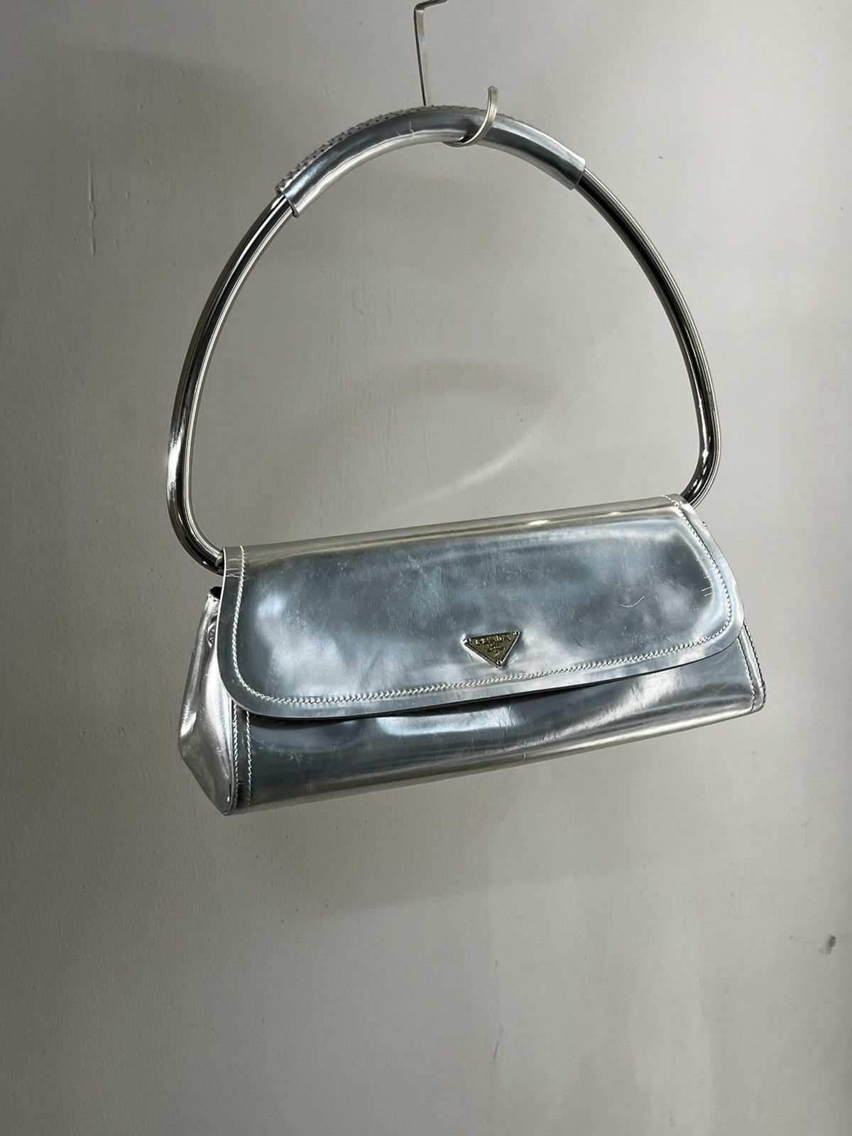 image of Prada Swing Bag 2003 in Silver, Women's