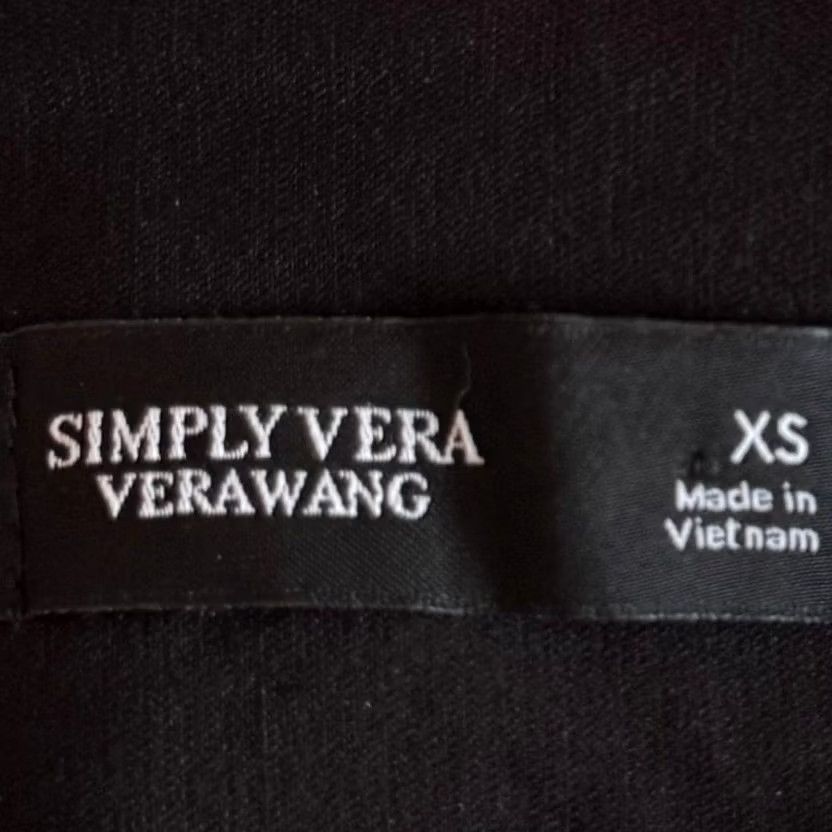 Vintage VINTAGE? No. Simply Vera Vera Wang Pants Black Stretch Office XS Slim? Size 26" / US 2 / IT 38 - 5 Thumbnail