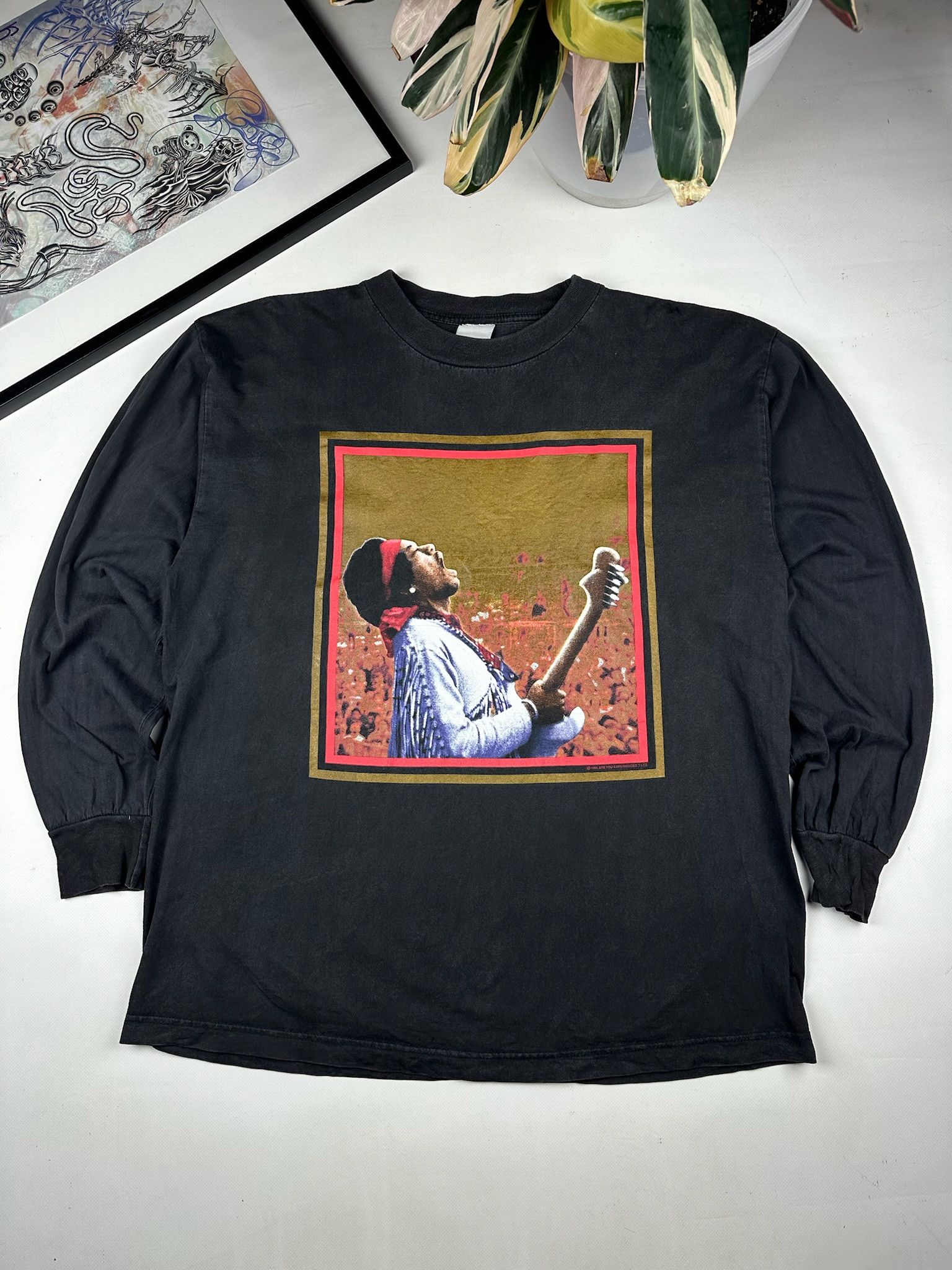 Band Tees VINTAGE JIMI HENDRIX LONGSLEEVE TSHIRT Size US XL / EU 56 / 4 - 1 Thumbnail