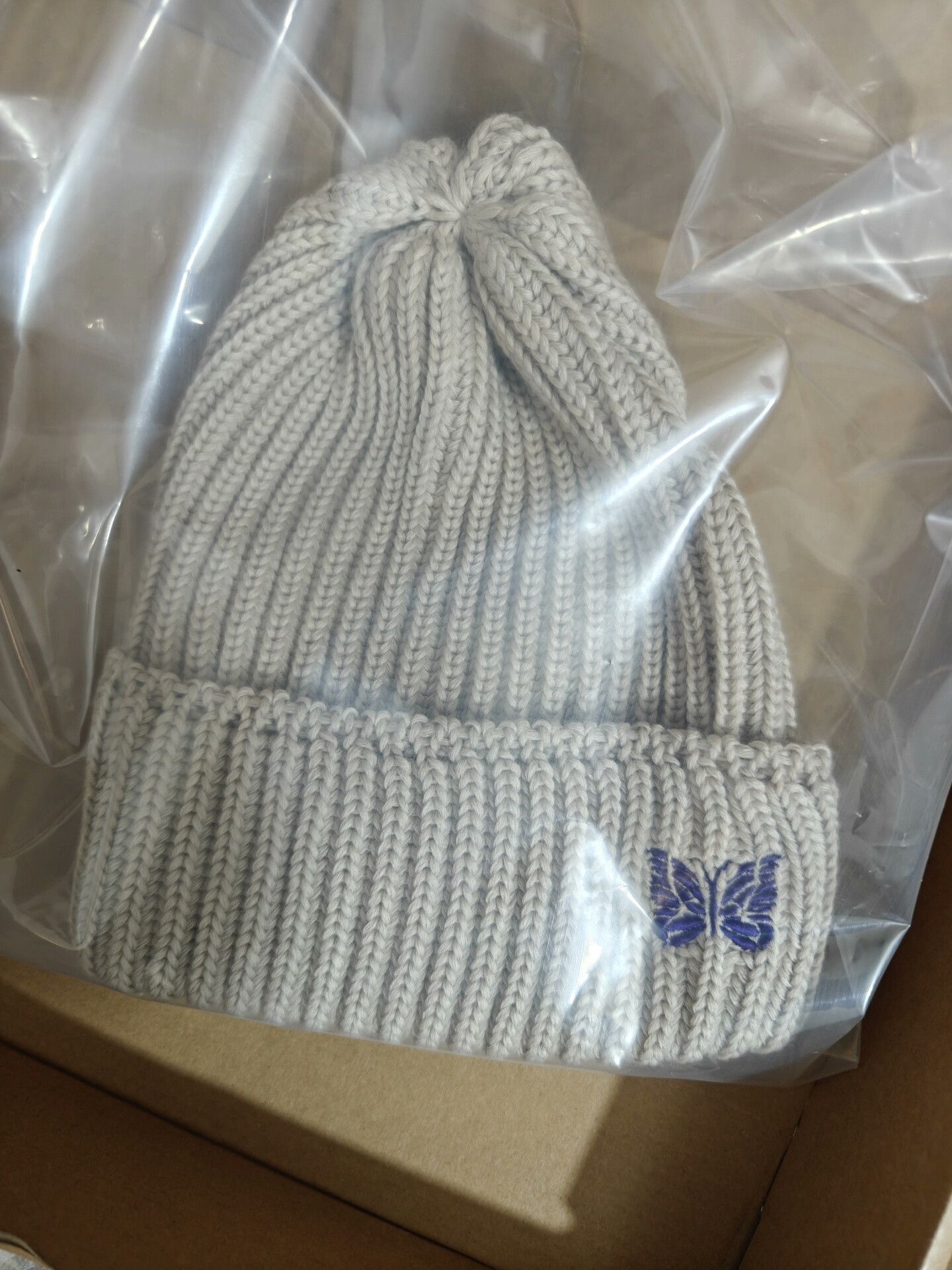 Needles NEEDLES Wool Butterfly Embroidered Watch Cap Size ONE SIZE - 1 Thumbnail