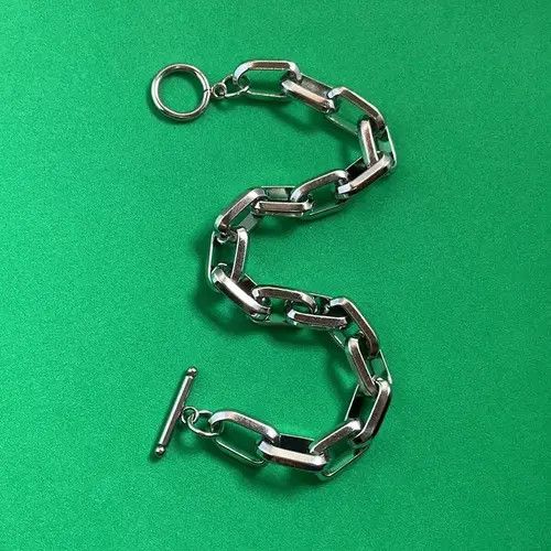 Designer × Jewelry Titanium Steel Link Chain Bracelet for Men Women Size ONE SIZE - 4 Thumbnail