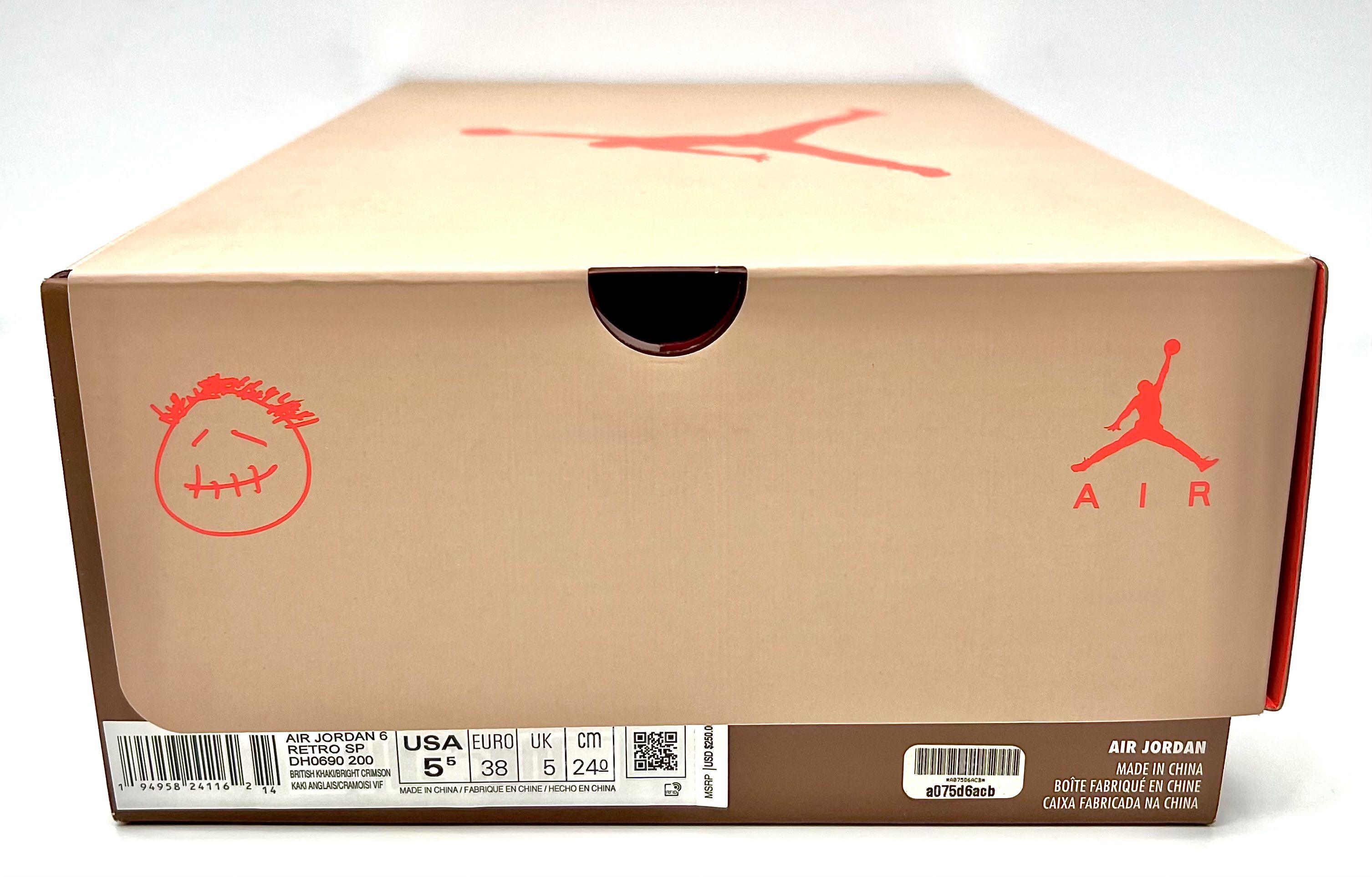 Jordan Brand Nike Air Jordan 6 Retro x Travis Scott "British Khaki” Size US 5.5 / EU 38 - 9 Thumbnail