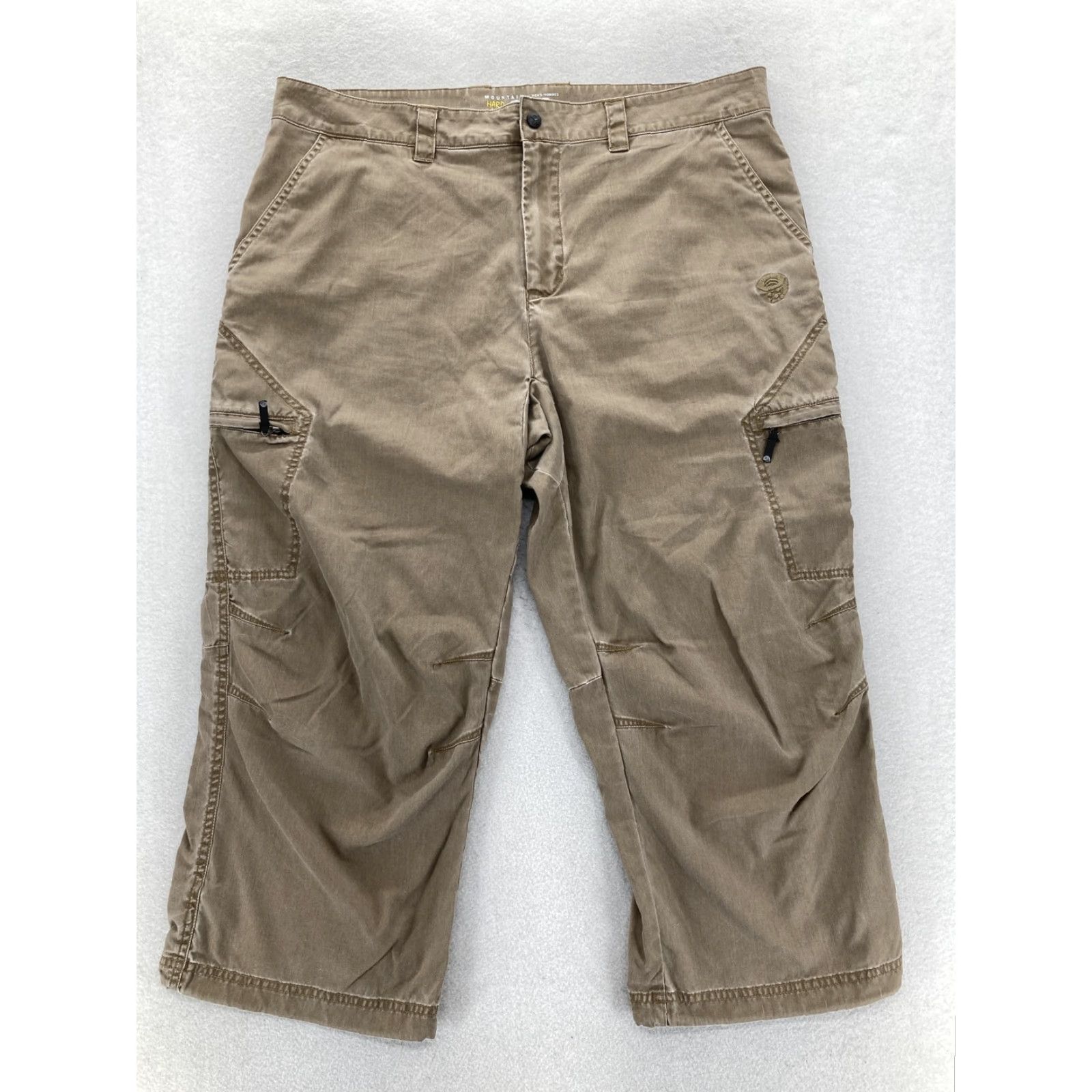 Mountain Hardwear Mountain Hardwear Pants Mens 38 Hiking Outdoor Cargo Zip Pockets Nylon Trail Pants Mens 38 Brown Size US 38 / EU 54 - 2 Thumbnail