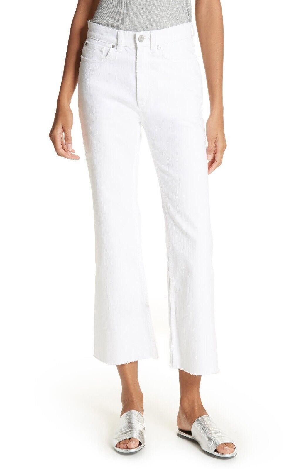 Designer La Vie Rebecca Taylor Ines Kick Bootcut Jeans In Milk 30 Size 30" / US 8 / IT 44 - 2 Thumbnail