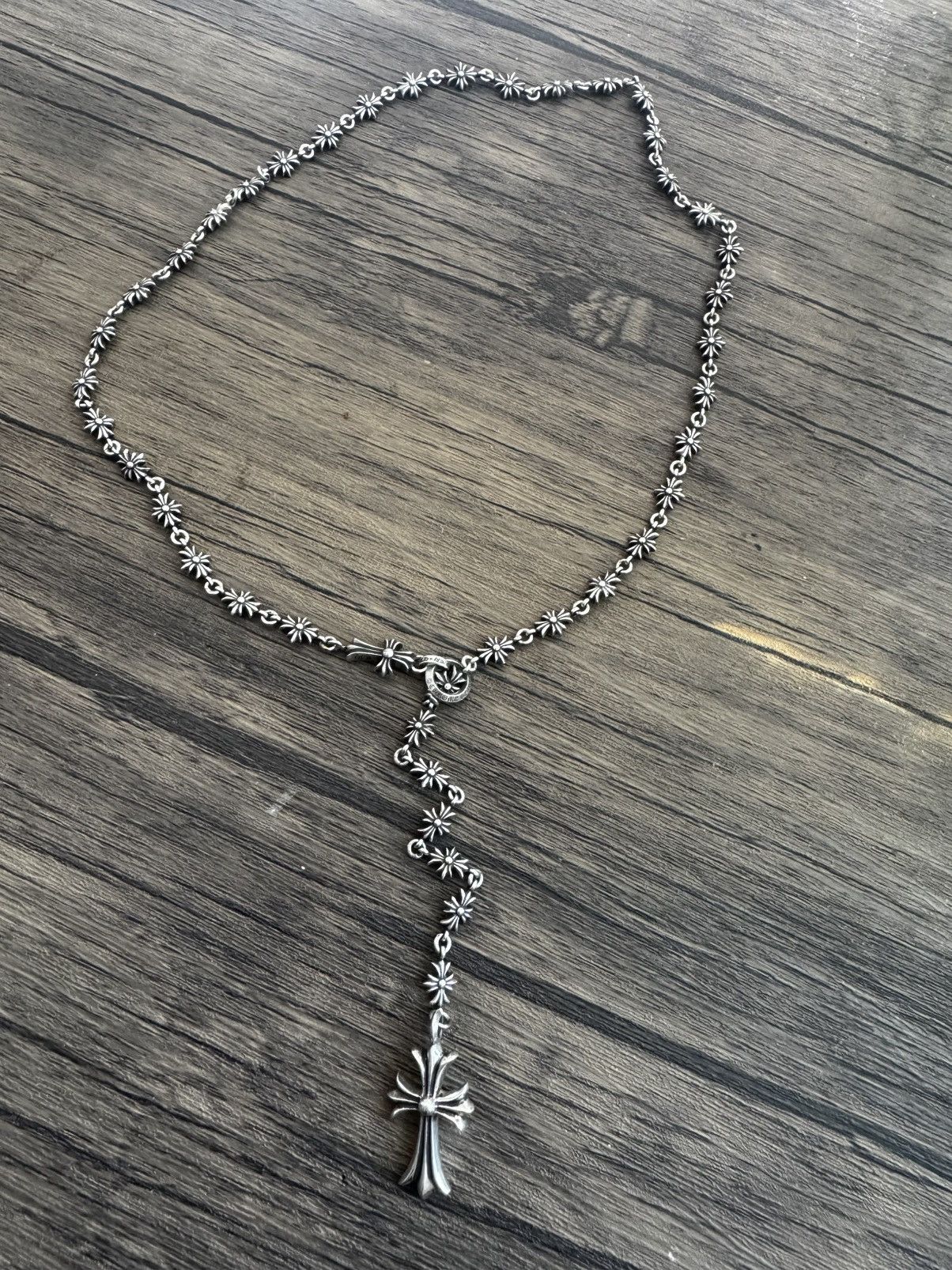 Chrome Hearts Chrome hearts tiny E rosary choke chain Size ONE SIZE - 2 Thumbnail