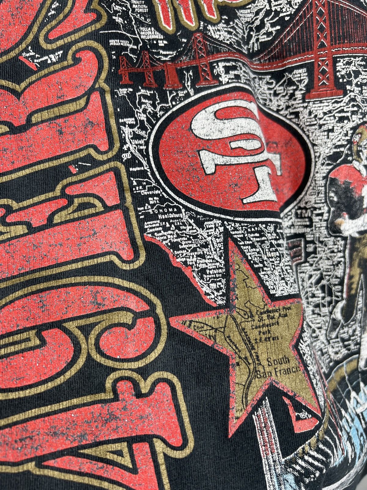 NFL Vintage 90s San Francisco 49ers Nutmeg Single stitch Tshirt Size US M / EU 48-50 / 2 - 8 Thumbnail
