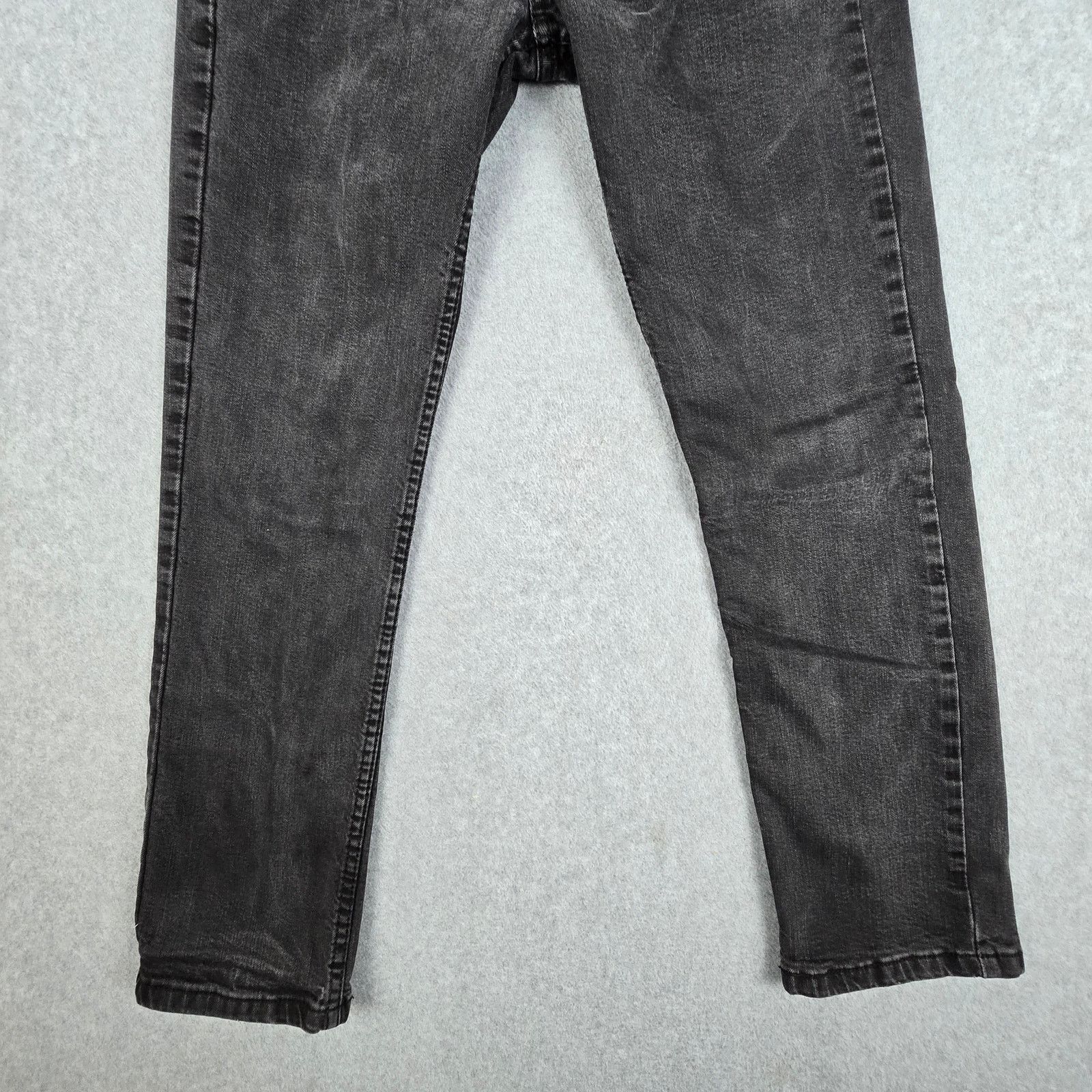 Levi's Levi's 514 Mens 27x28 Black Straight Fit Jeans Size US 27 - 5 Thumbnail