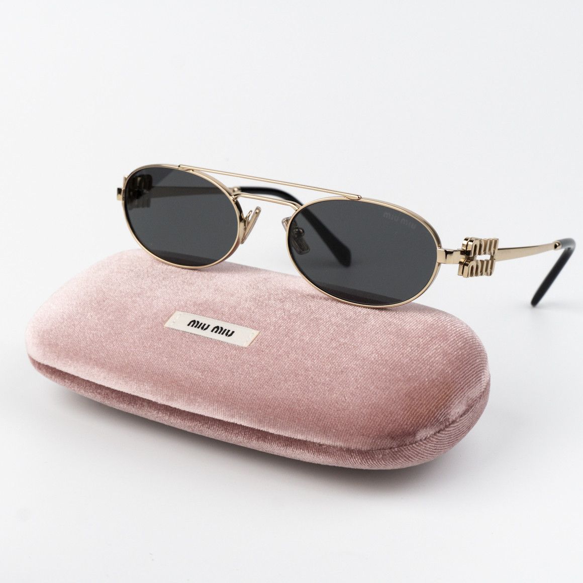 Miu Miu NEW Miu Miu MU54ZS ZVN08Z LOGO Pilot Unisex
