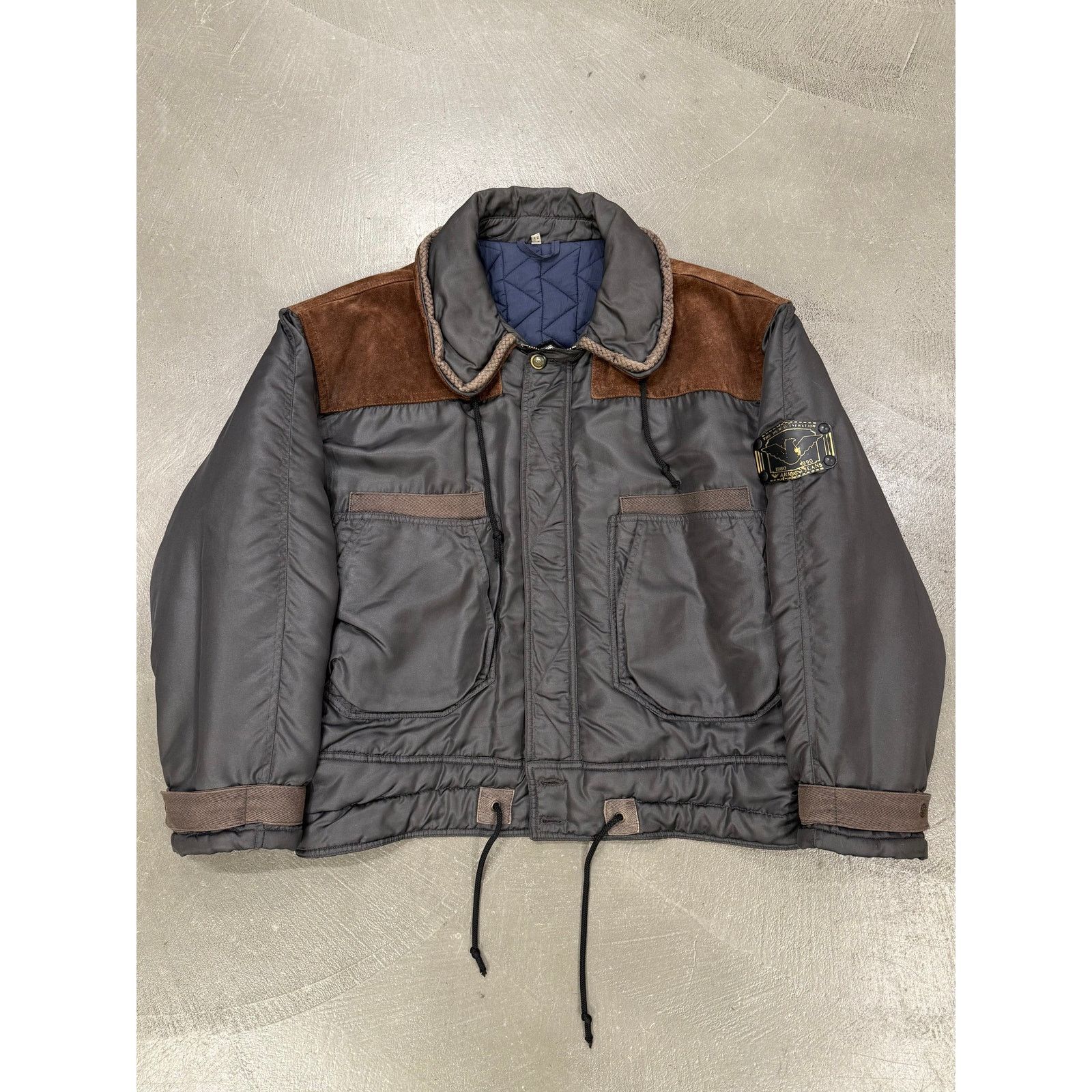 Giorgio Armani 1990s Emporio Armani aviator oversized bomber jacket Size US L / EU 52-54 / 3 - 1 Thumbnail