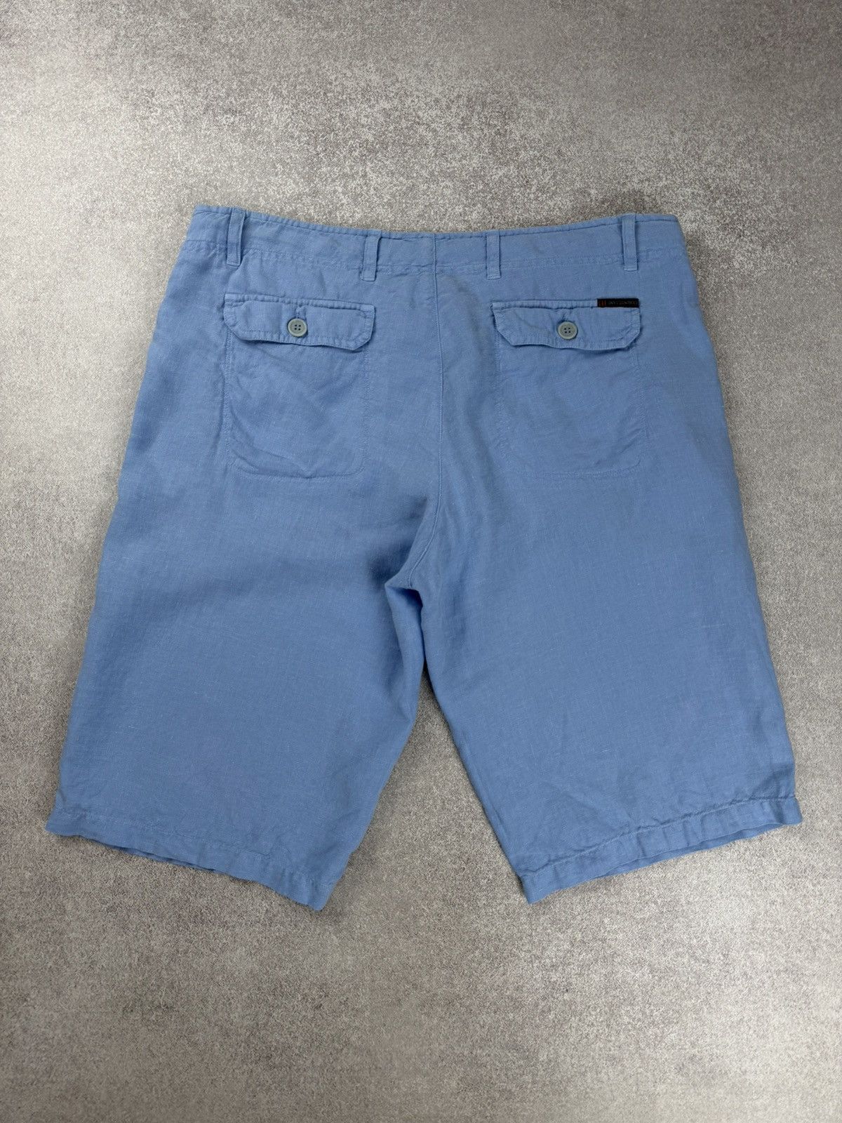Corneliani Corneliani ID Blue Linen Shorts Men’s Size 52 Size US 34 / EU 50 - 6 Thumbnail