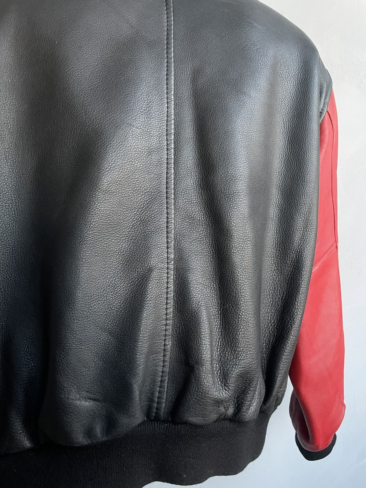 Alpha Industries Leather bomber jacket MA 1 alpha industries style 90s Size US M / EU 48-50 / 2 - 7 Thumbnail