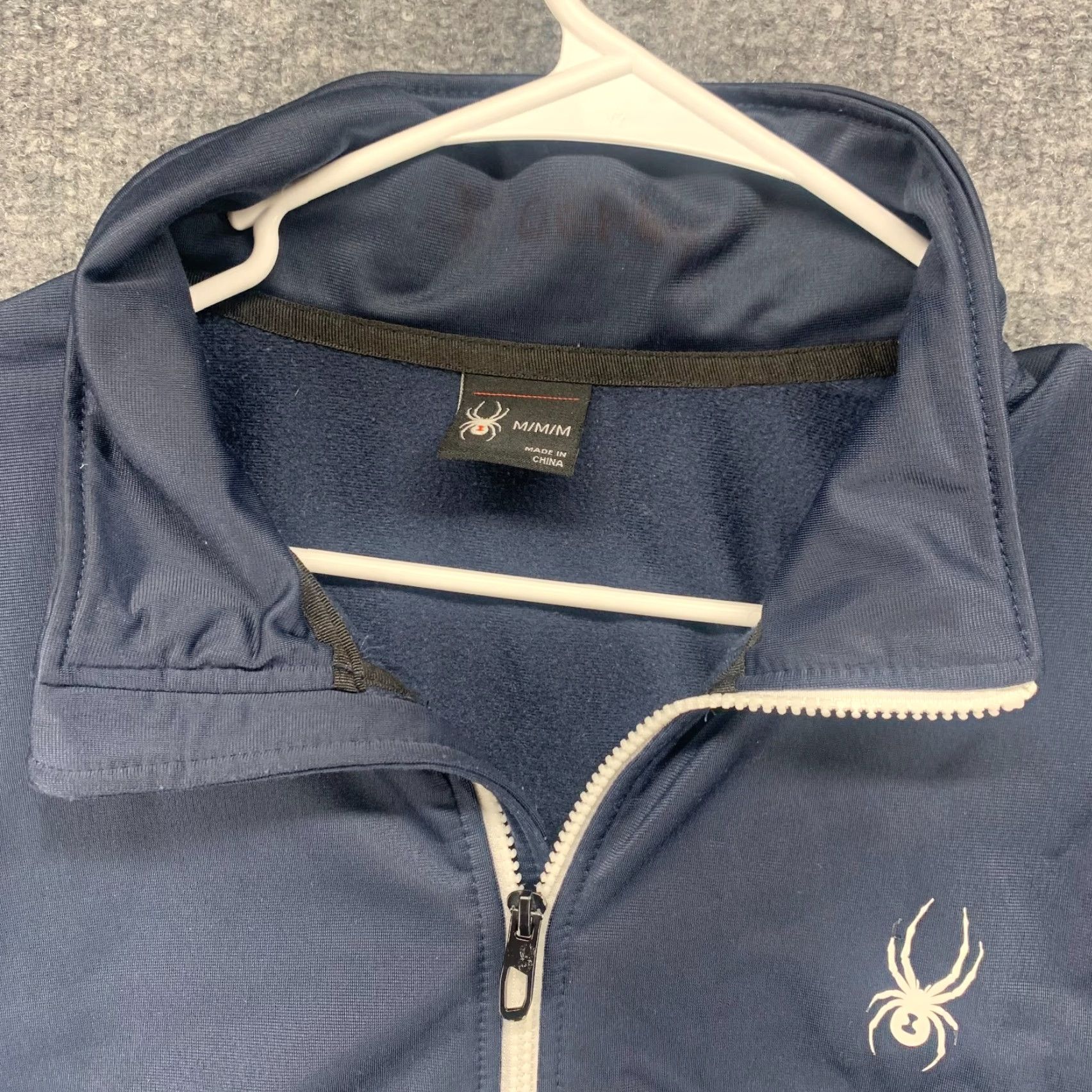 Spyder Spyder Jacket Mens Medium Blue Full Zip Track Active Polyester Pocket Athletic Size US M / EU 48-50 / 2 - 4 Thumbnail