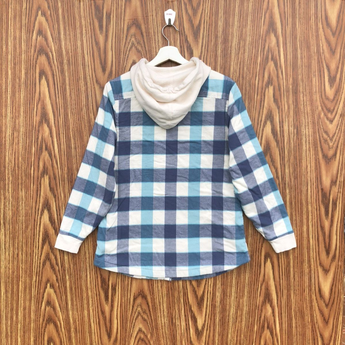 L.L. Bean Vintage L.L. Bean Hooded Flannel Shirt Jacket Button up Size US S / EU 44-46 / 1 - 5 Thumbnail