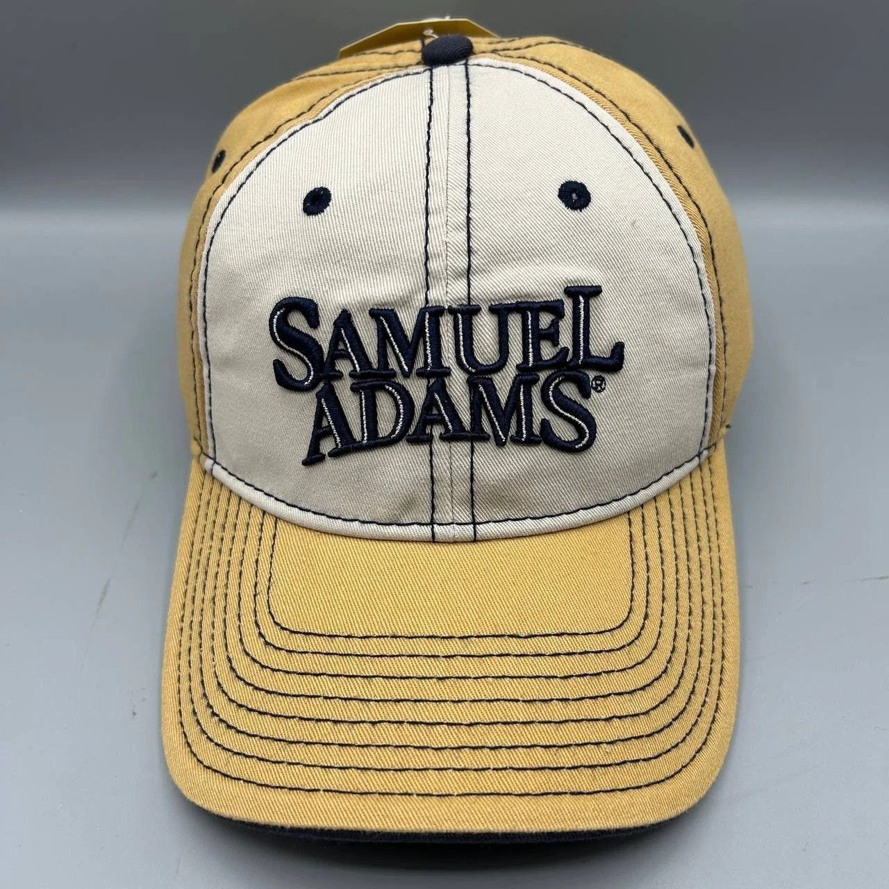 The Game Share Samuel Adams Hat Men White Brown Strap Back Cotton Size ONE SIZE - 1 Thumbnail