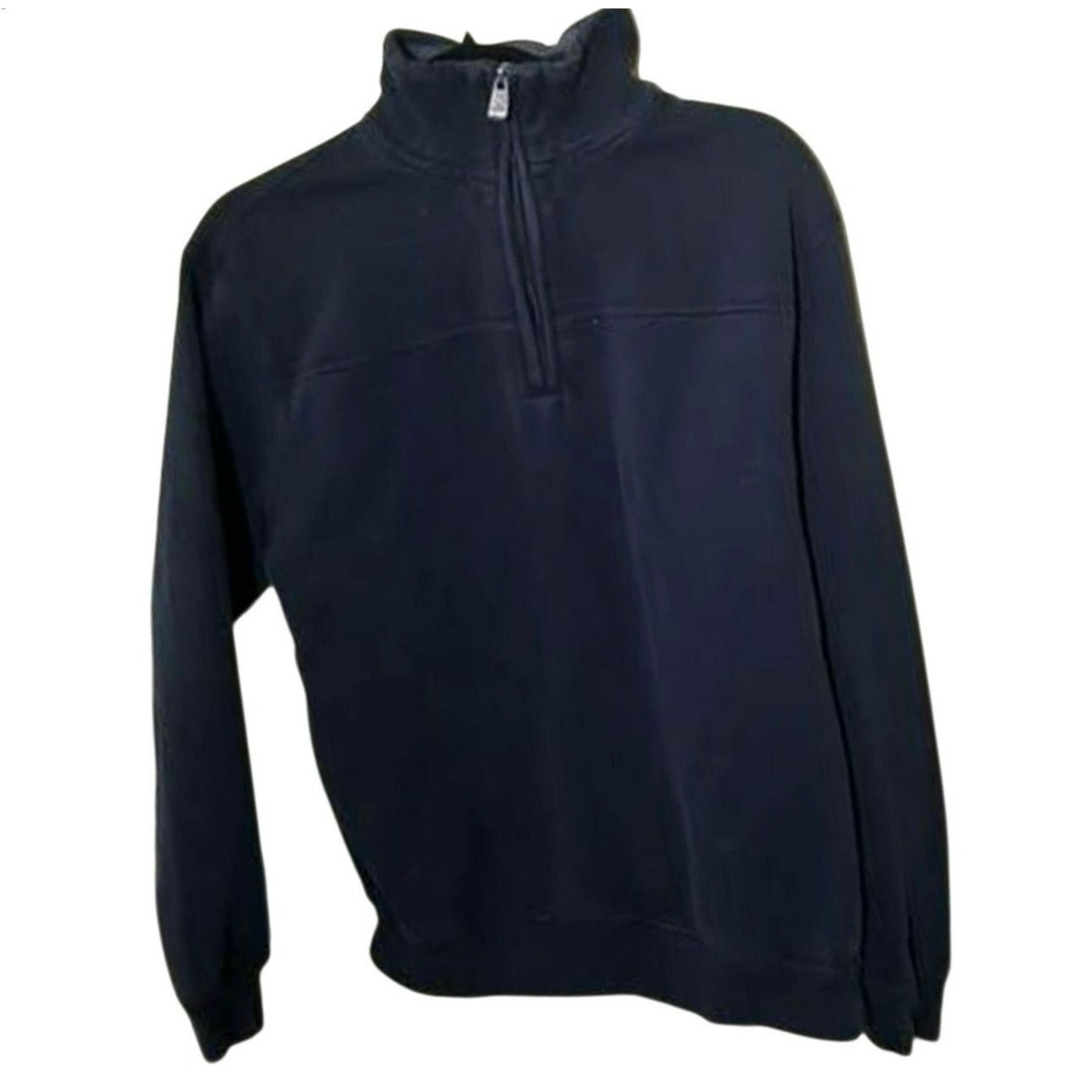 Arrow VTG Arrow Mens Qrt Zip Pullover Black Striped Collar Y2K M Size US M / EU 48-50 / 2 - 6 Thumbnail