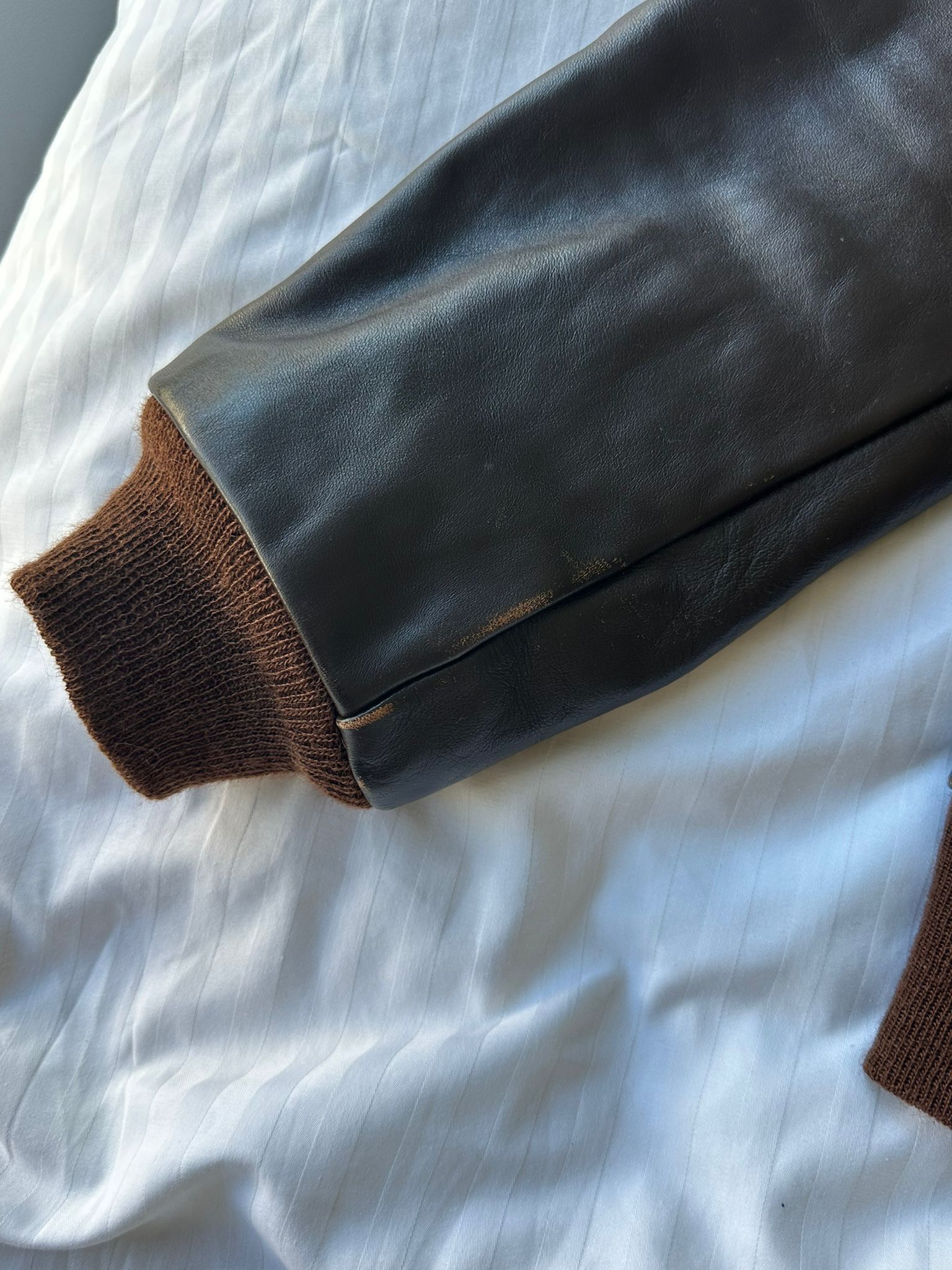 The Real McCoy's Type A-2 Horsehide Brown Size 44 Size US L / EU 52-54 / 3 - 6 Thumbnail