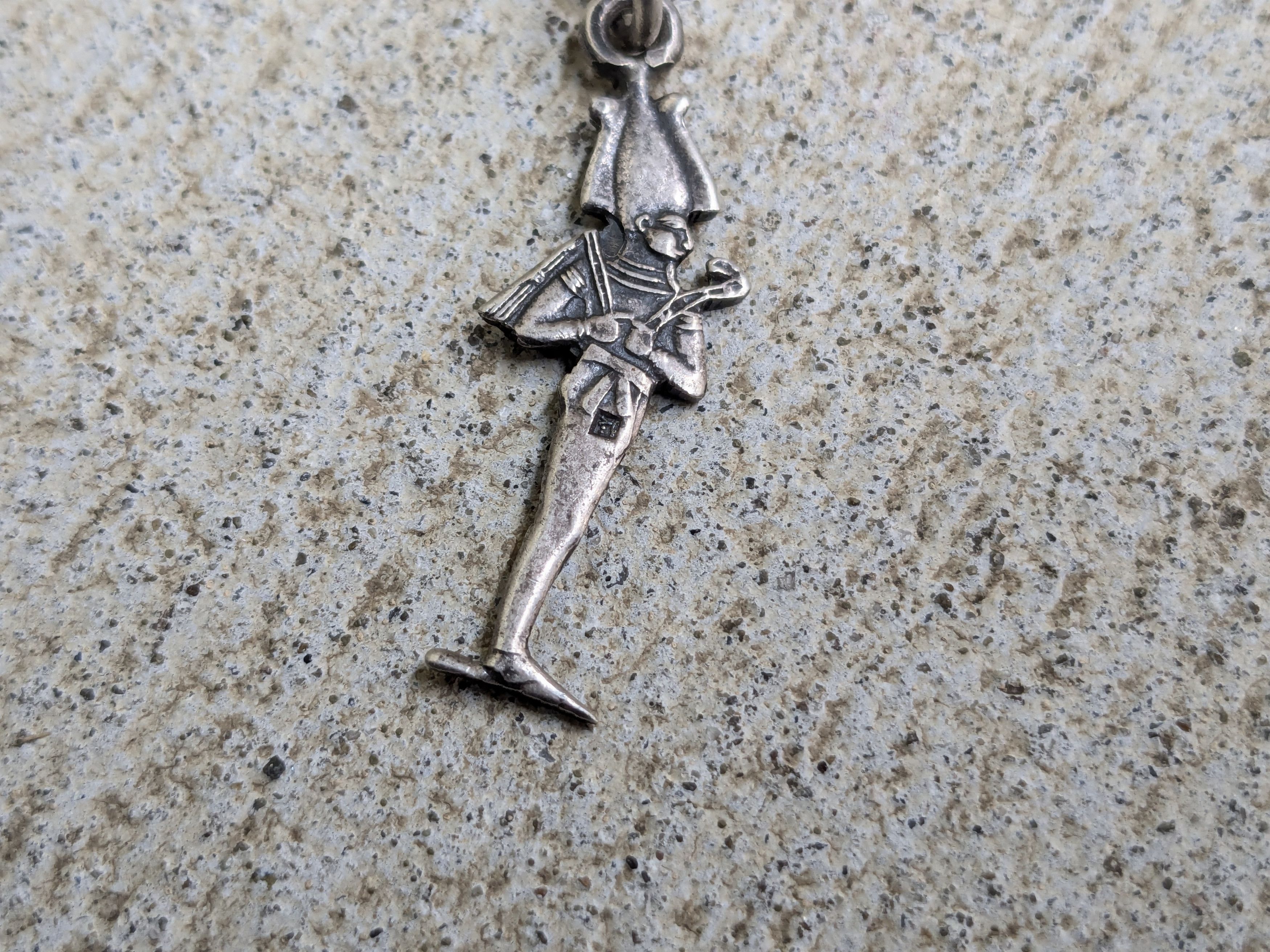 Jewelry × Vintage Vintage Sterling Silver Pendant Osiris Ancient Egypt Kemet Size ONE SIZE - 3 Thumbnail