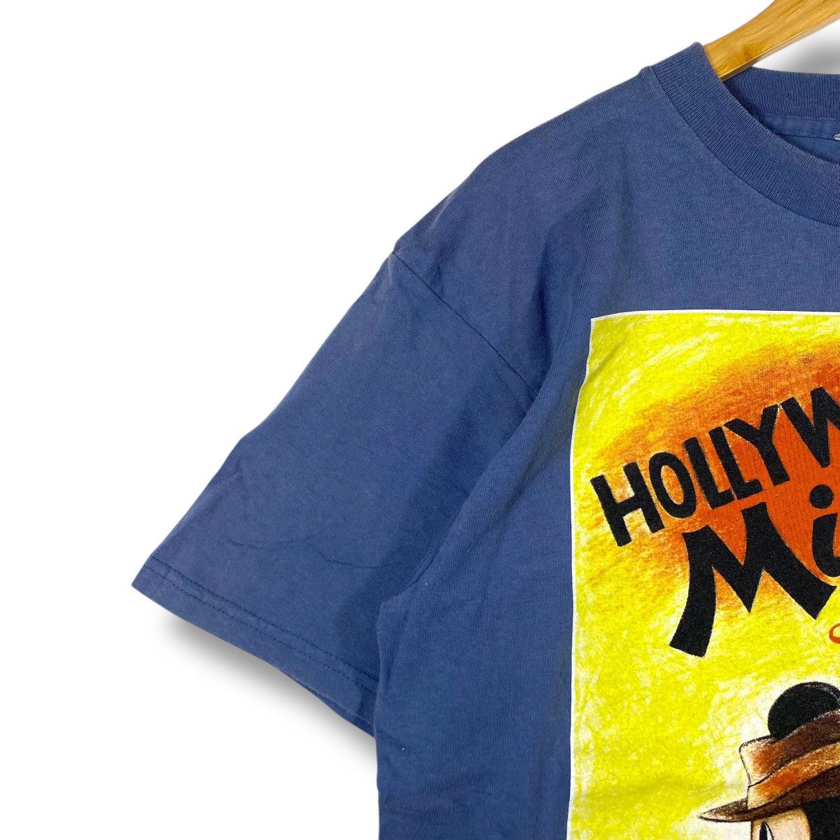 Disney × Mickey Mouse × Vintage Vintage 90's HOLLYWOOD MICKEY Limitless Romance Graphic Tee Size US L / EU 52-54 / 3 - 4 Thumbnail