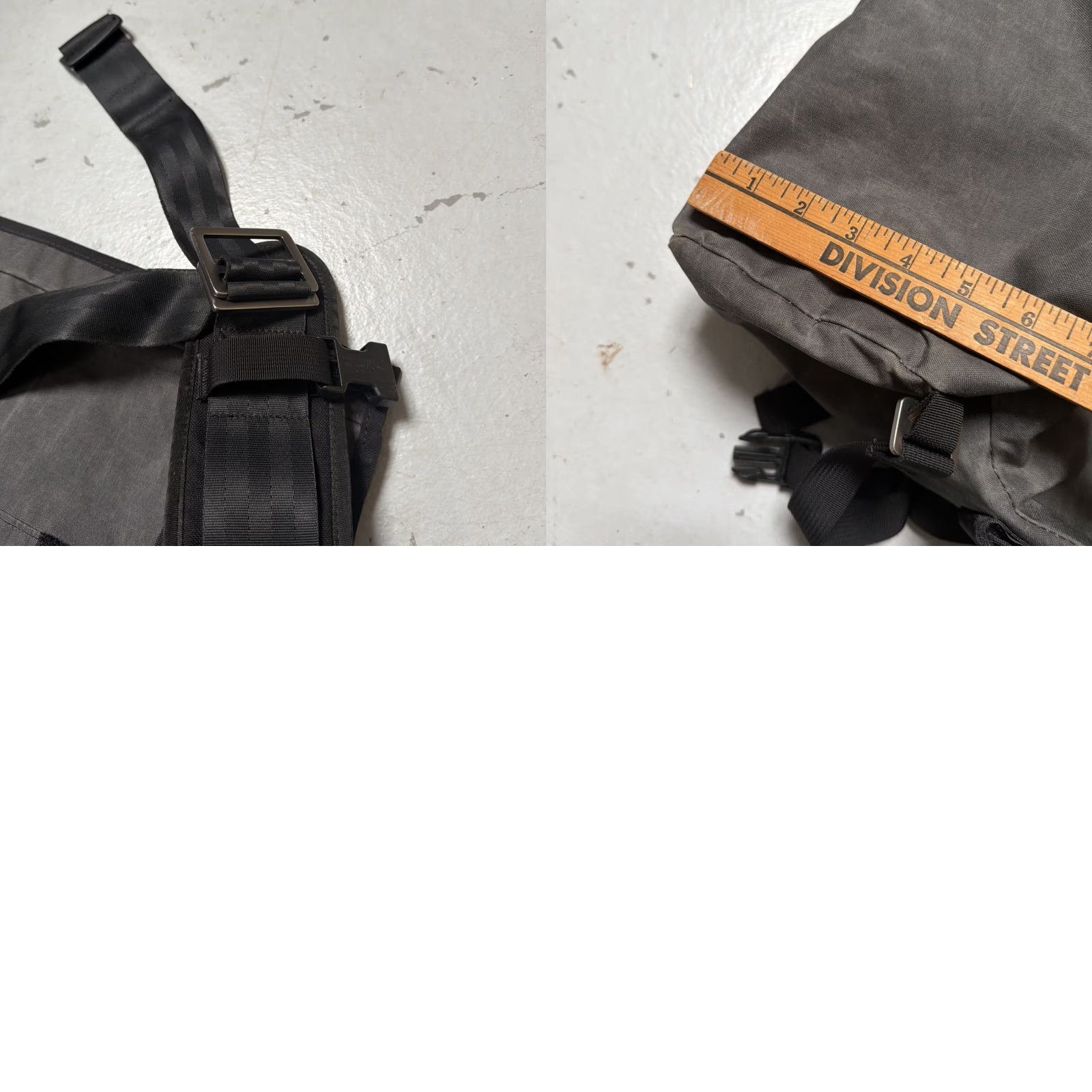 Mission Workshop Mission Workshop Rummy AP Messenger Bag Unisex Adults Gray Cotton Canvas USA SF Bicycle Travel School Graffiti Size ONE SIZE - 9 Thumbnail