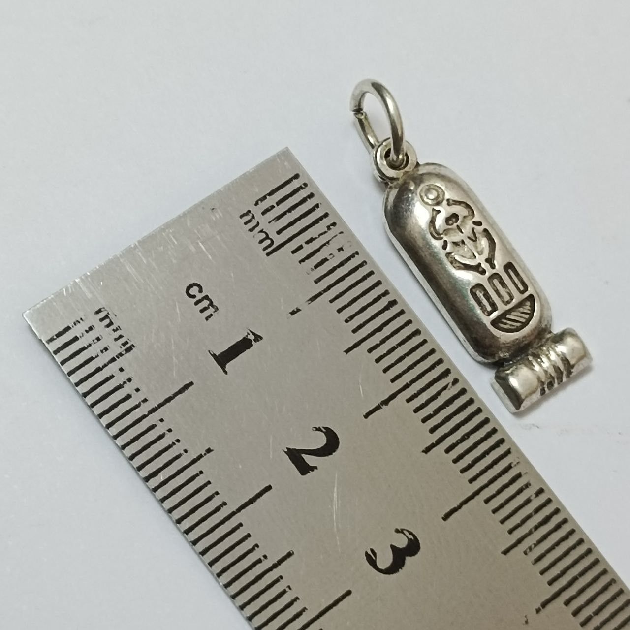 Handmade Egyptian silver cartouche pendant pharaoh scarab silver 925 Size ONE SIZE - 7 Thumbnail