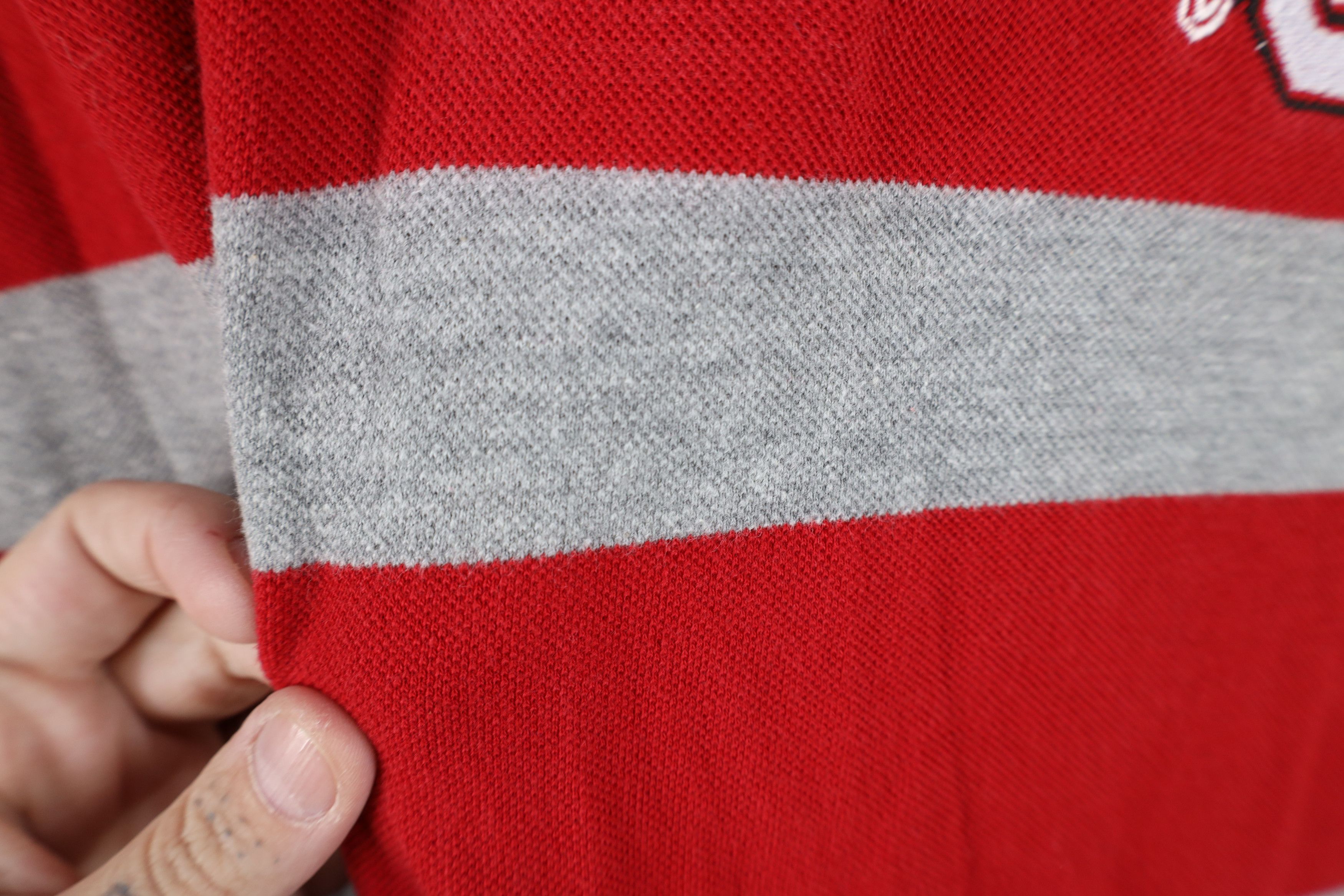 Vintage Vintage 90s Ohio State University Striped Rugby Polo Shirt Size US XL / EU 56 / 4 - 8 Thumbnail