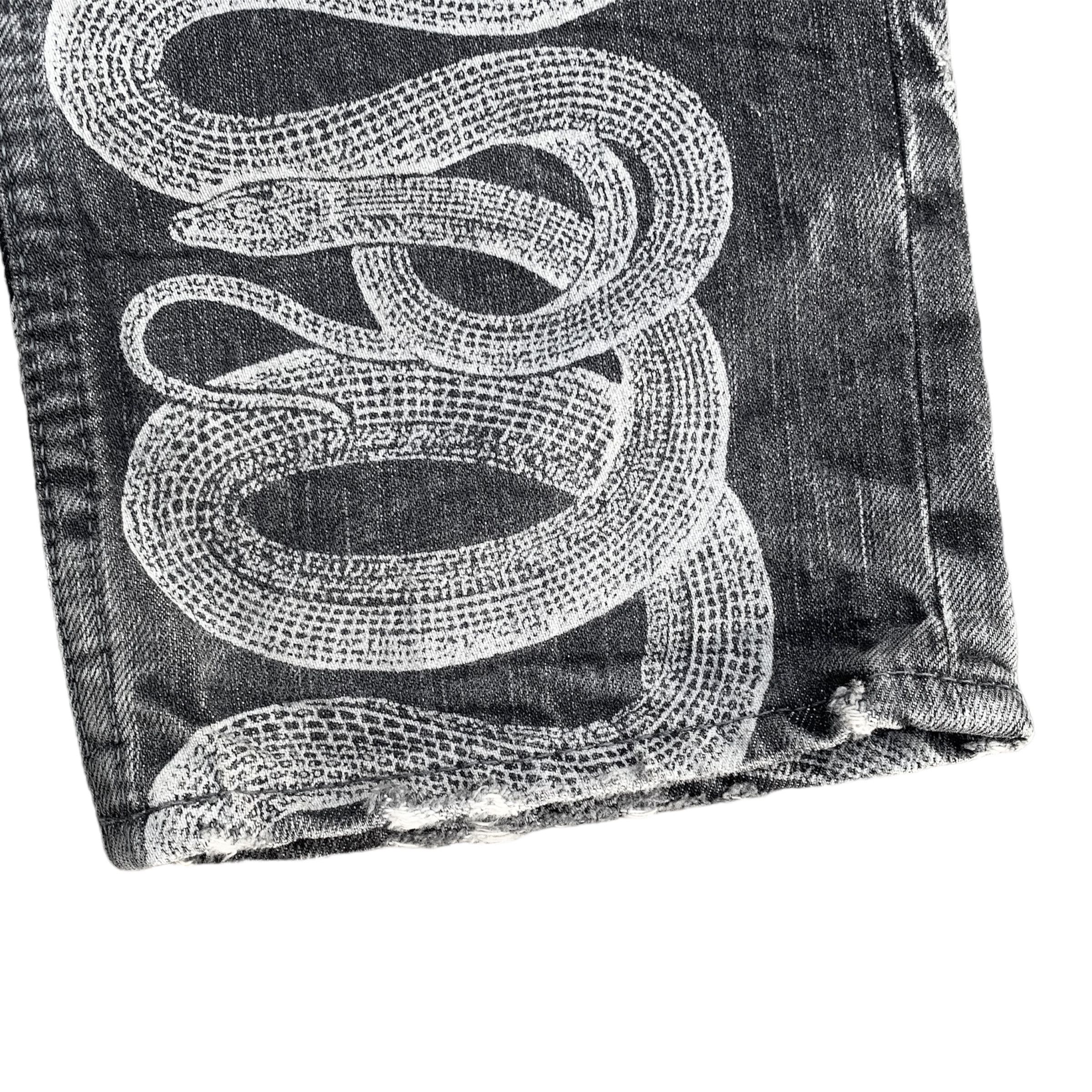 Hysteric Glamour OG Snake print studded jeans Size US 32 / EU 48 - 4 Thumbnail