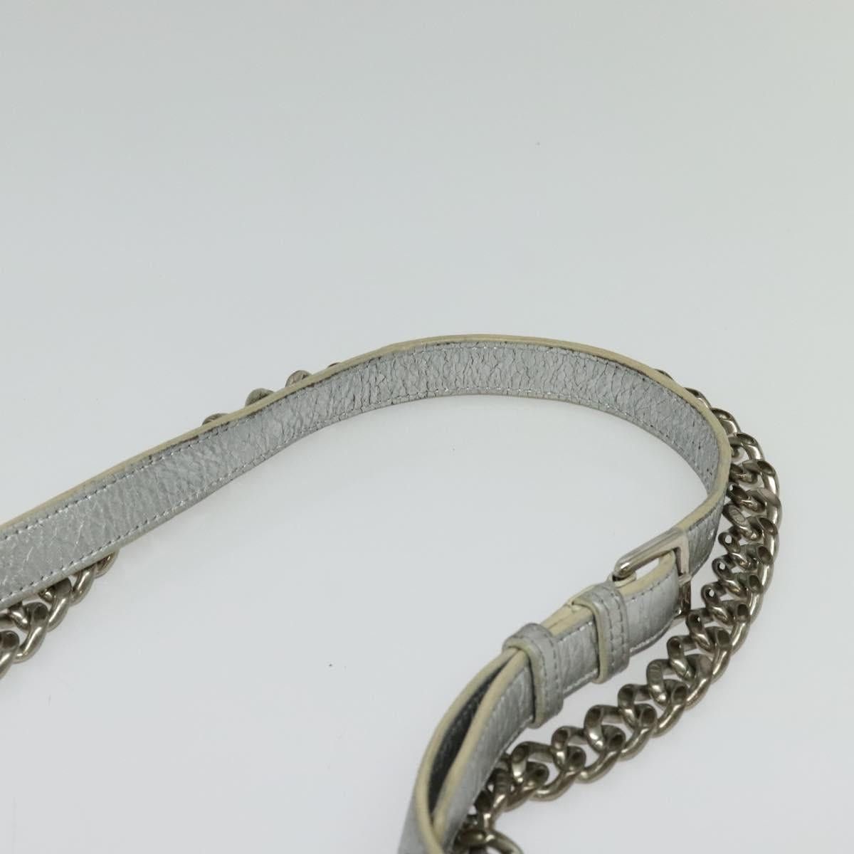 Dior DIOR Chain Diorama Shoulder Bag Leather Silver Size ONE SIZE - 8 Thumbnail