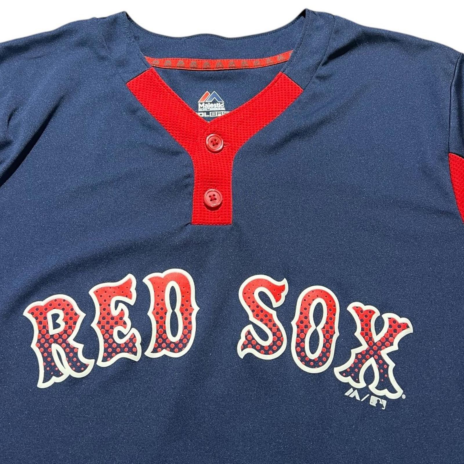 Designer MLB Red Sox Majestic Duncan Practice Shirt Size US M / EU 48-50 / 2 - 3 Thumbnail