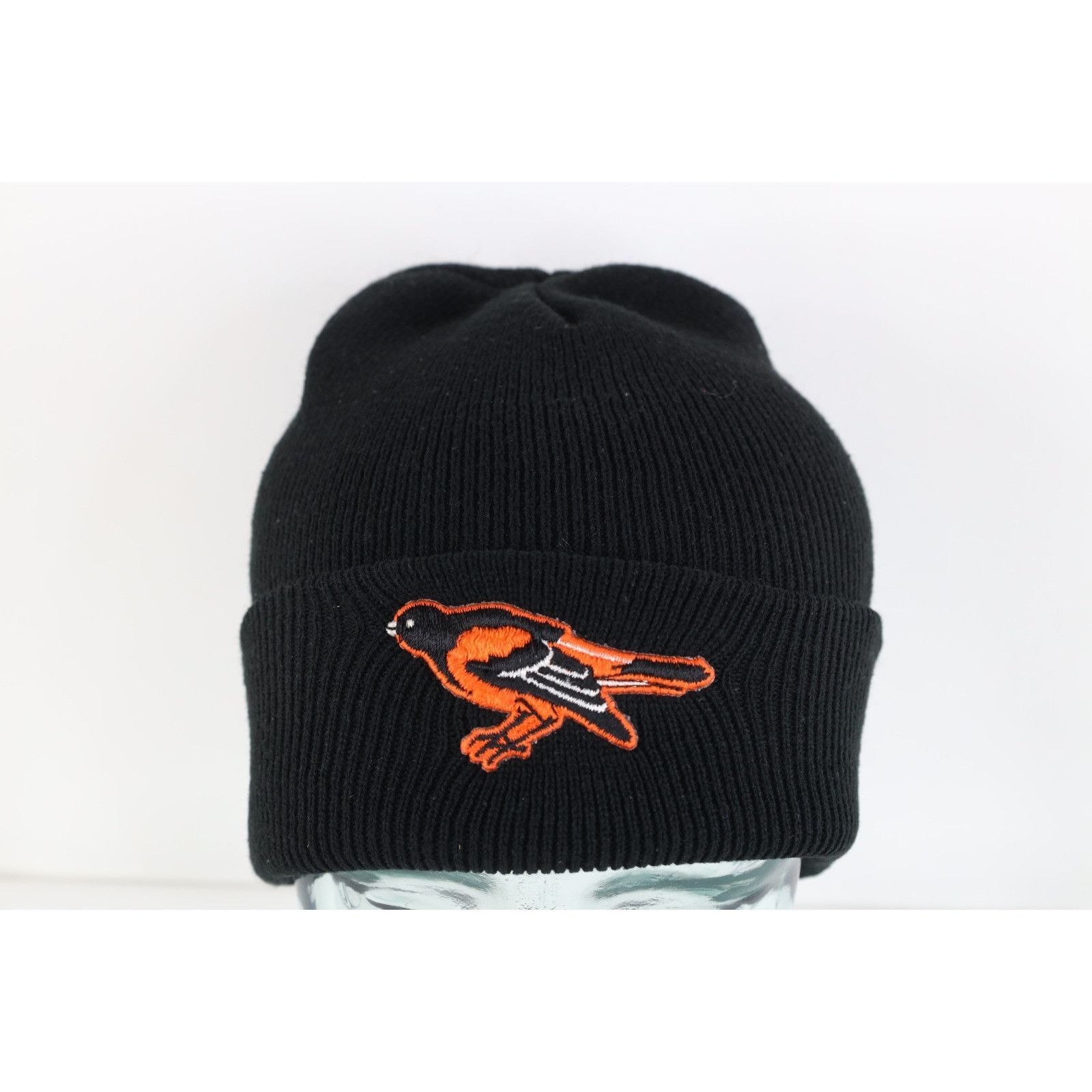 Vintage Vintage 90s Baltimore Orioles Baseball Winter Beanie Hat Size ONE SIZE - 1 Thumbnail
