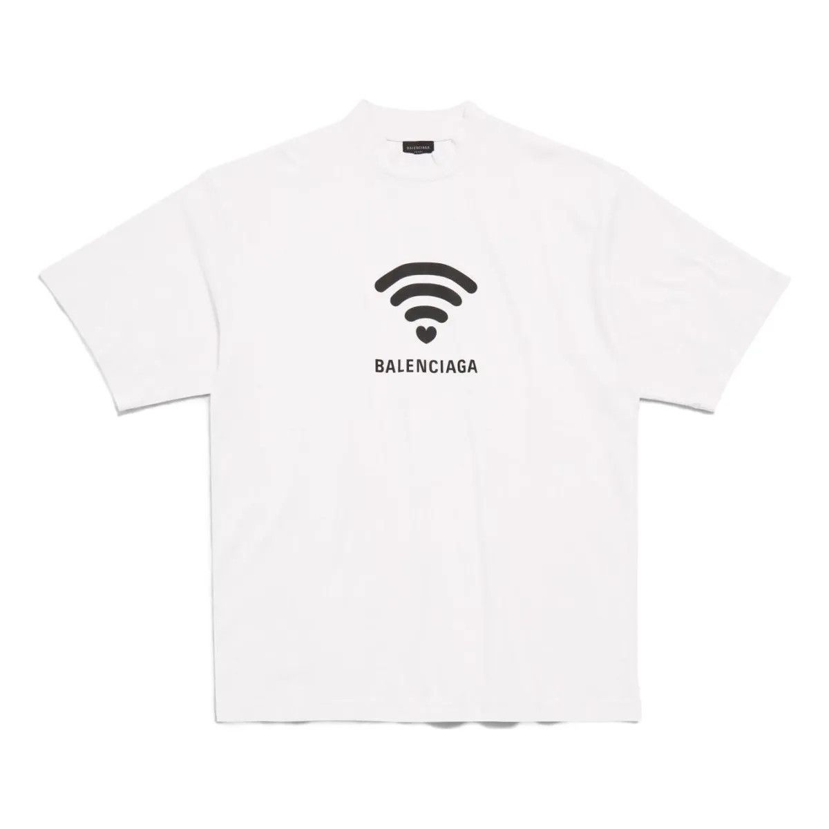 o1la1rc1a0325 Lo_ve T-Shirt Medium Fit in White