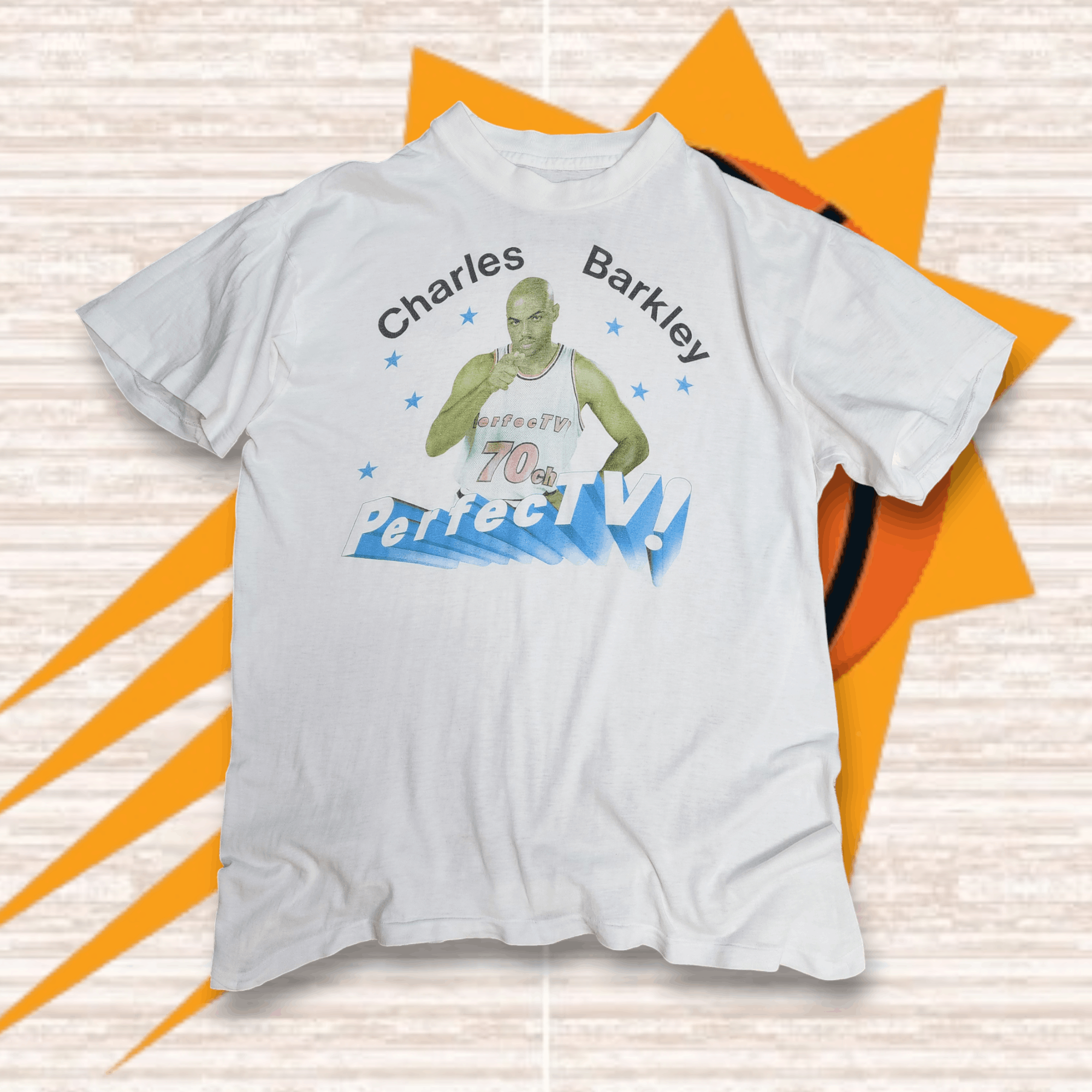 🏀 Vintage Charles Barkley 🏀 Promo Perfect TV Tee shirt