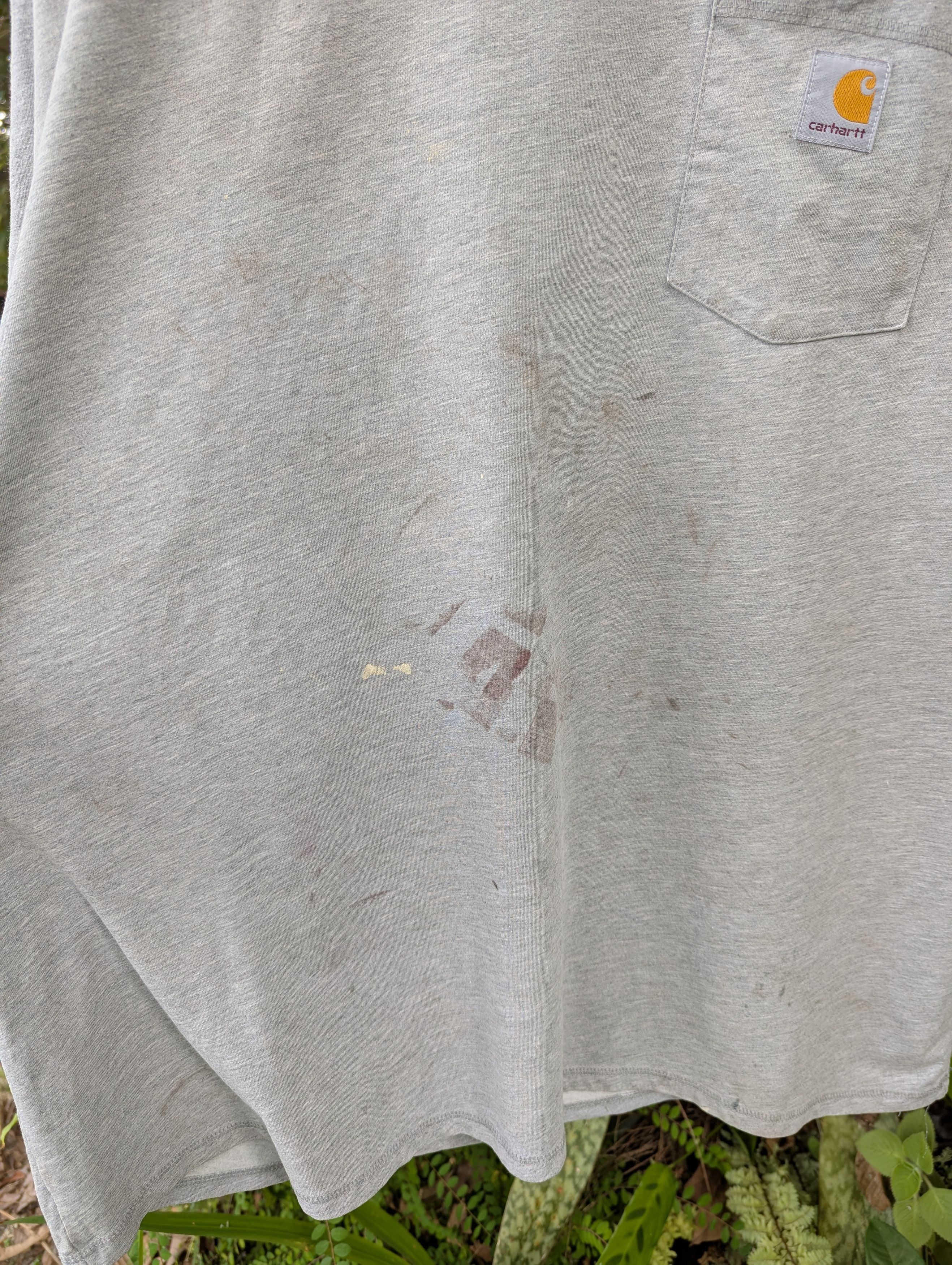 Carhartt Thrashed Carhartt Sunfaded Tshirt Size US XXL / EU 58 / 5 - 3 Thumbnail