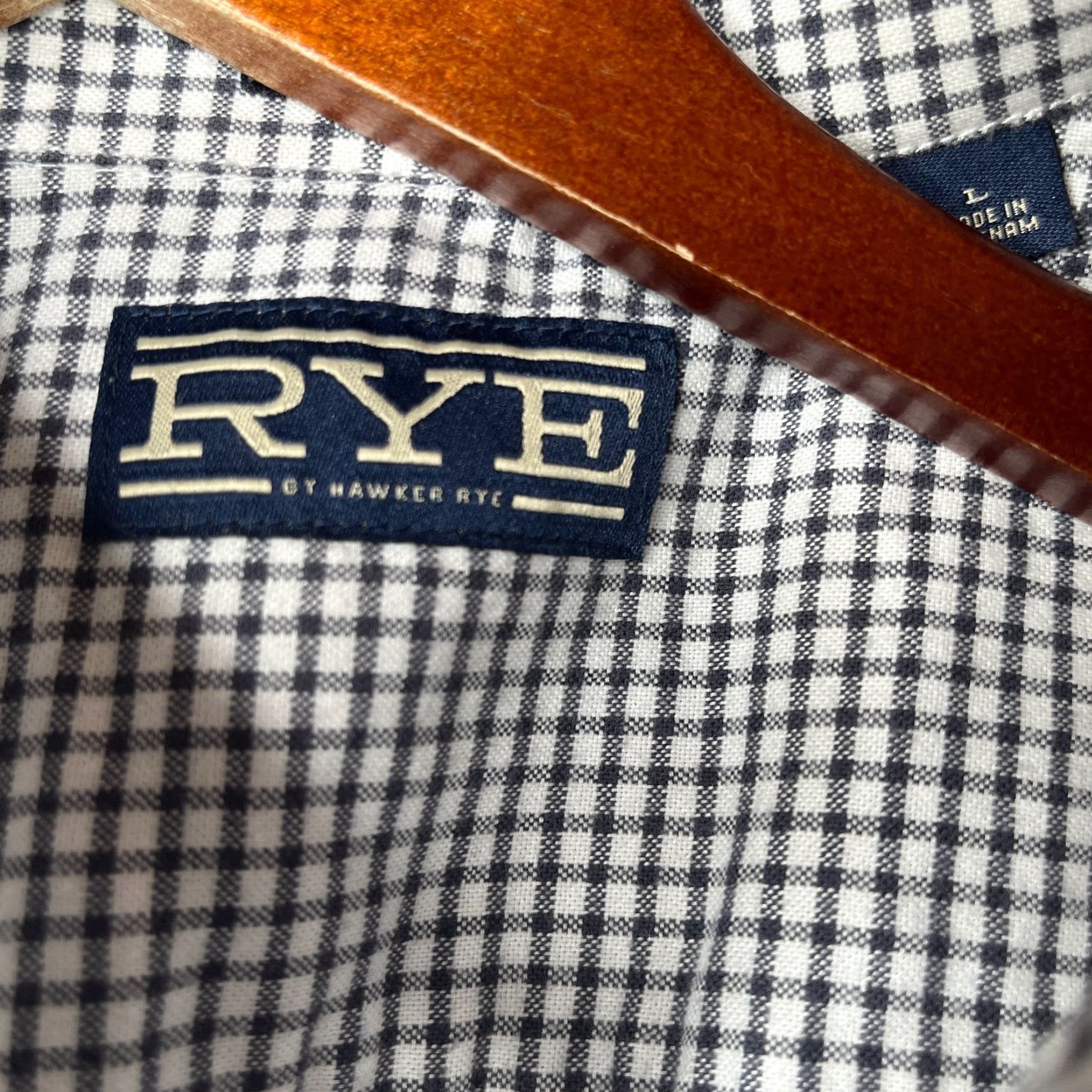 Vintage Hawker & Rye Shirt Large Black White Check Casual Button Up Long Sleeve Mens Size US L / EU 52-54 / 3 - 4 Thumbnail