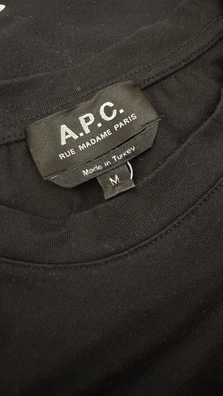 A.P.C. APC VPC Flocked Logo Tee Size US M / EU 48-50 / 2 - 3 Thumbnail