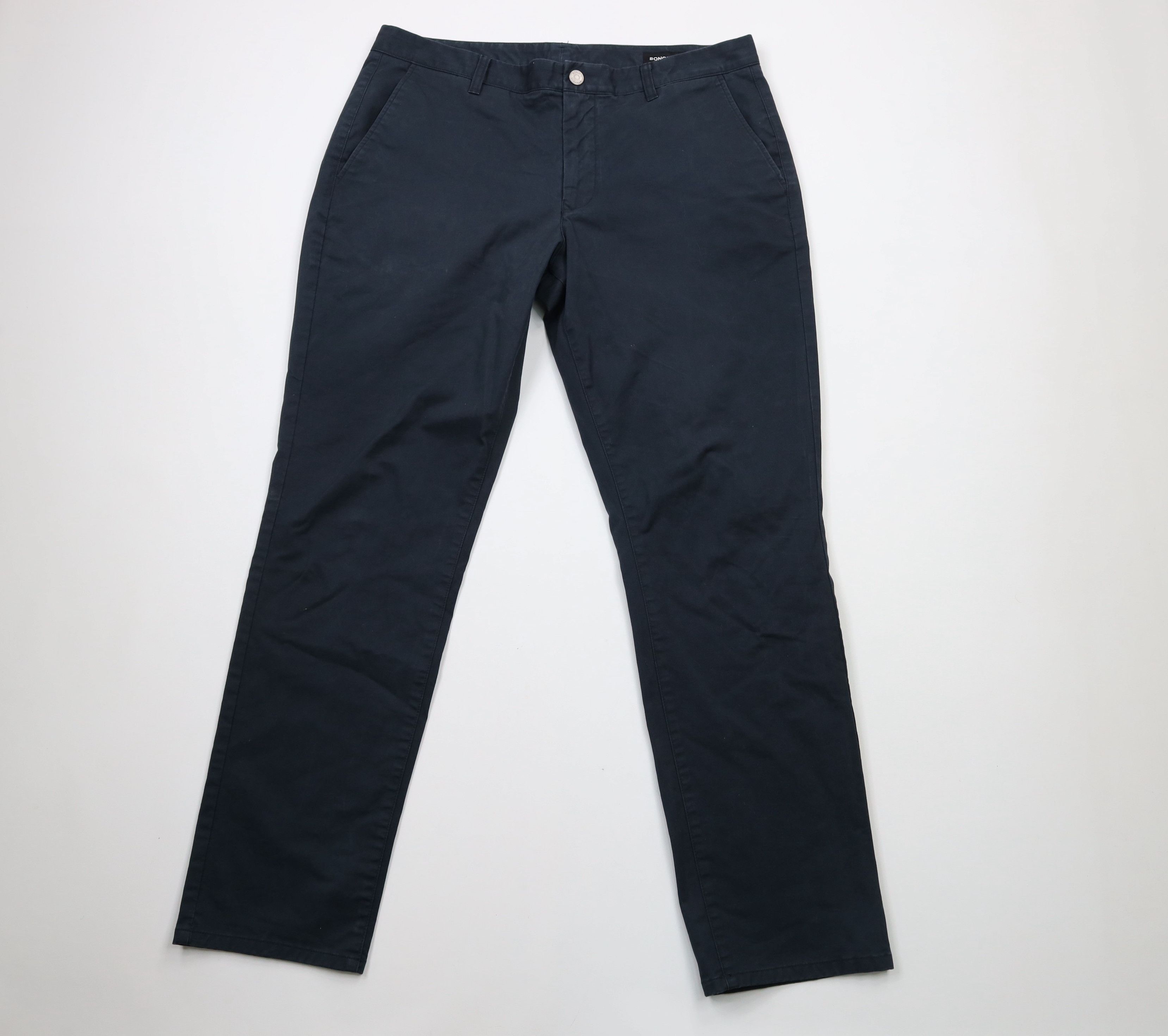 Vintage Bonobos Athletic Fit Straight Leg Chino Pants Navy Blue | Grailed