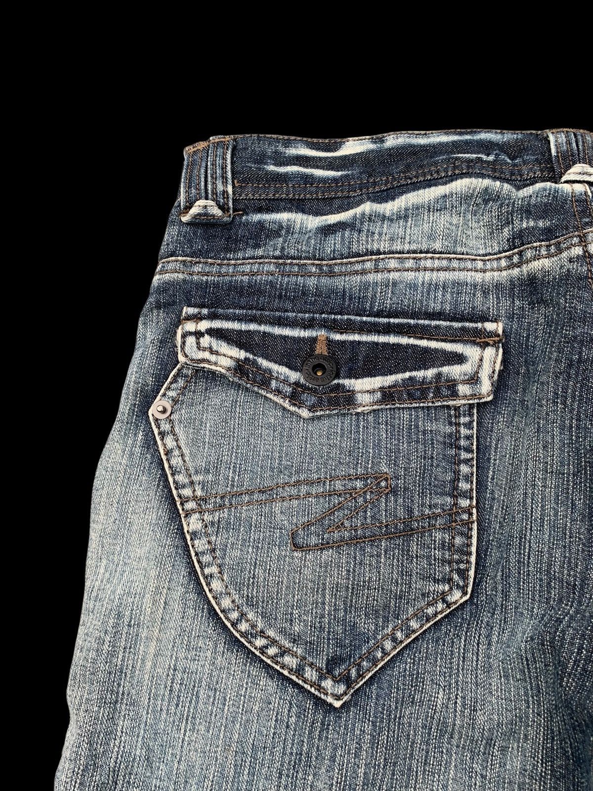 Kapital FLARE💥IN THE ATTIC RUSTY JAPANESE PUNK DISTRESSED DENIM Size US 32 / EU 48 - 12 Thumbnail