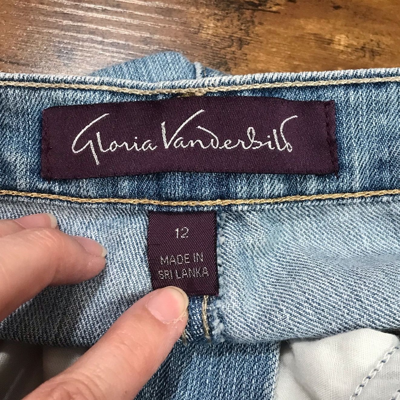 Gloria Vanderbilt Gloria Vanderbilt Amanda Denim Jean 12 Size 34" / US 12 / IT 48 - 3 Thumbnail