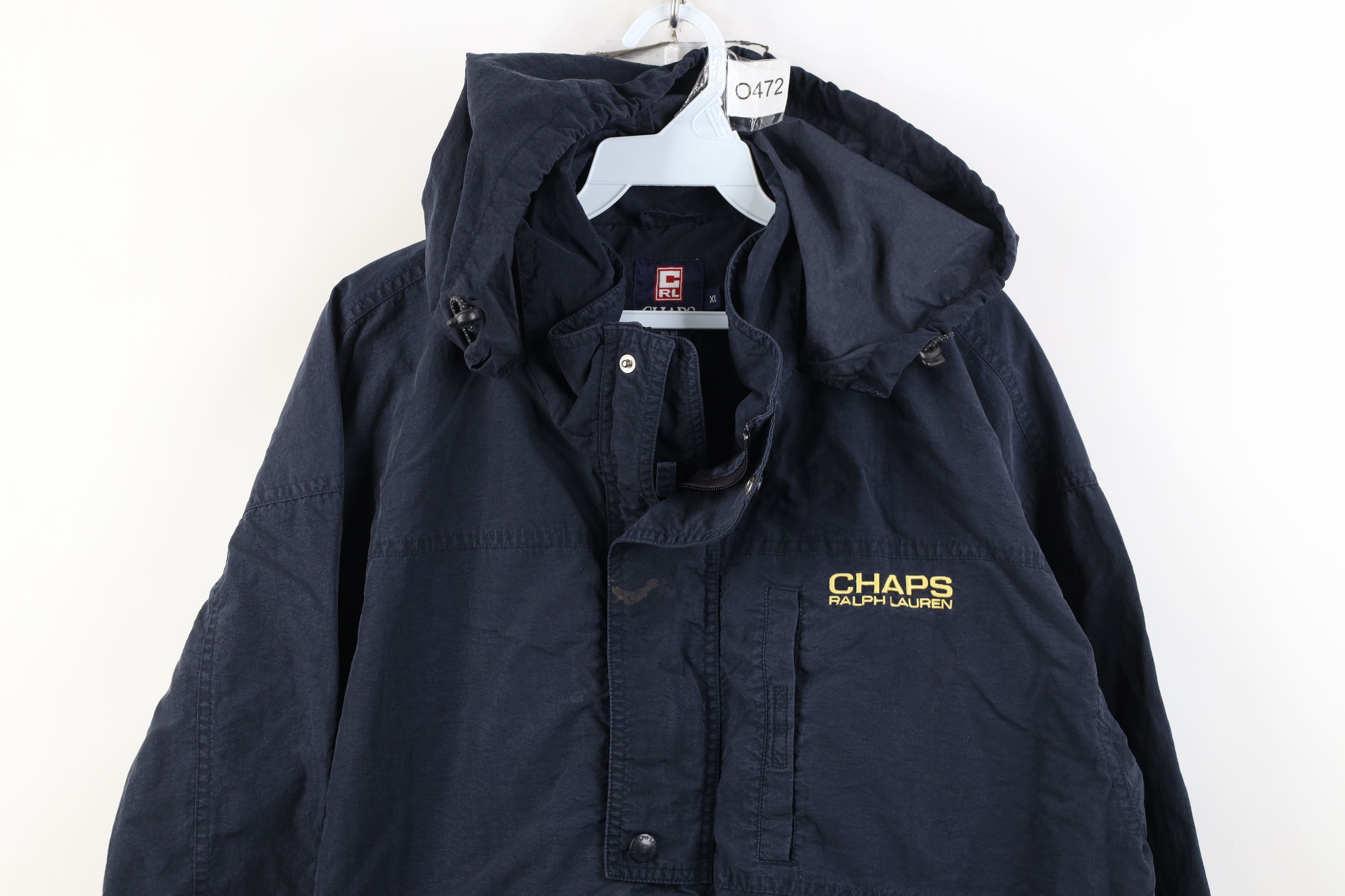 Polo Ralph Lauren Vintage 90s Chaps Ralph Lauren Hooded Windbreaker Jacket Size US XL / EU 56 / 4 - 2 Thumbnail