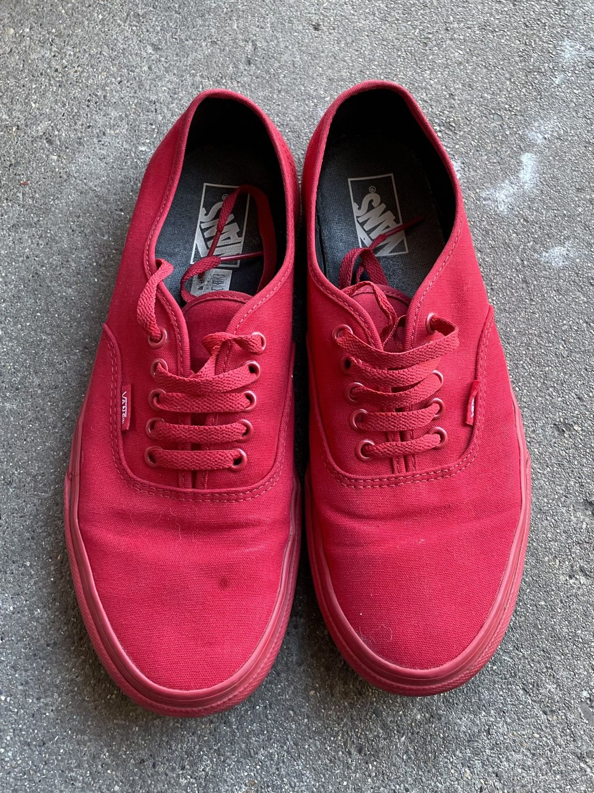 Vans Vans Authentic Skate Mens Size 10 Red Athletic Size US 10 / EU 43 - 4 Thumbnail