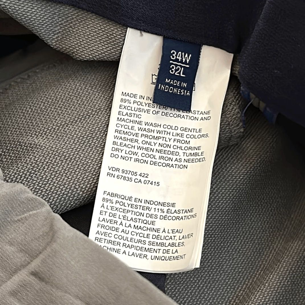 Nautica Nautica Men Navtech Slim Fit Utility Pant 34W 32L Gray Water Repellent Khakis Slim 4 Way Stretch Mens Size US 34 / EU 50 - 7 Thumbnail