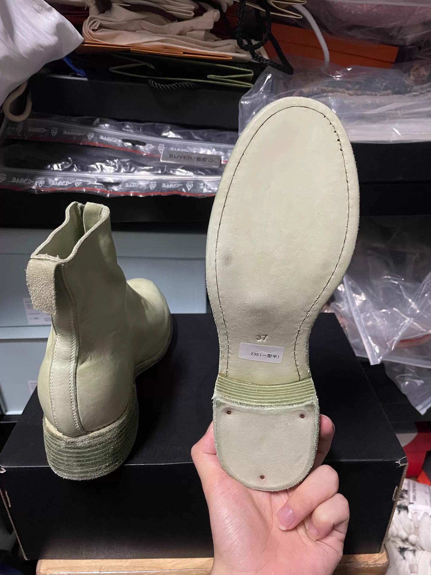 Guidi Guidi PL1 Mint Green 37 Size US 6.5 / IT 36.5 - 8 Thumbnail
