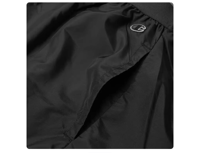 Rick Owens X Champion men's black embroidered joggers