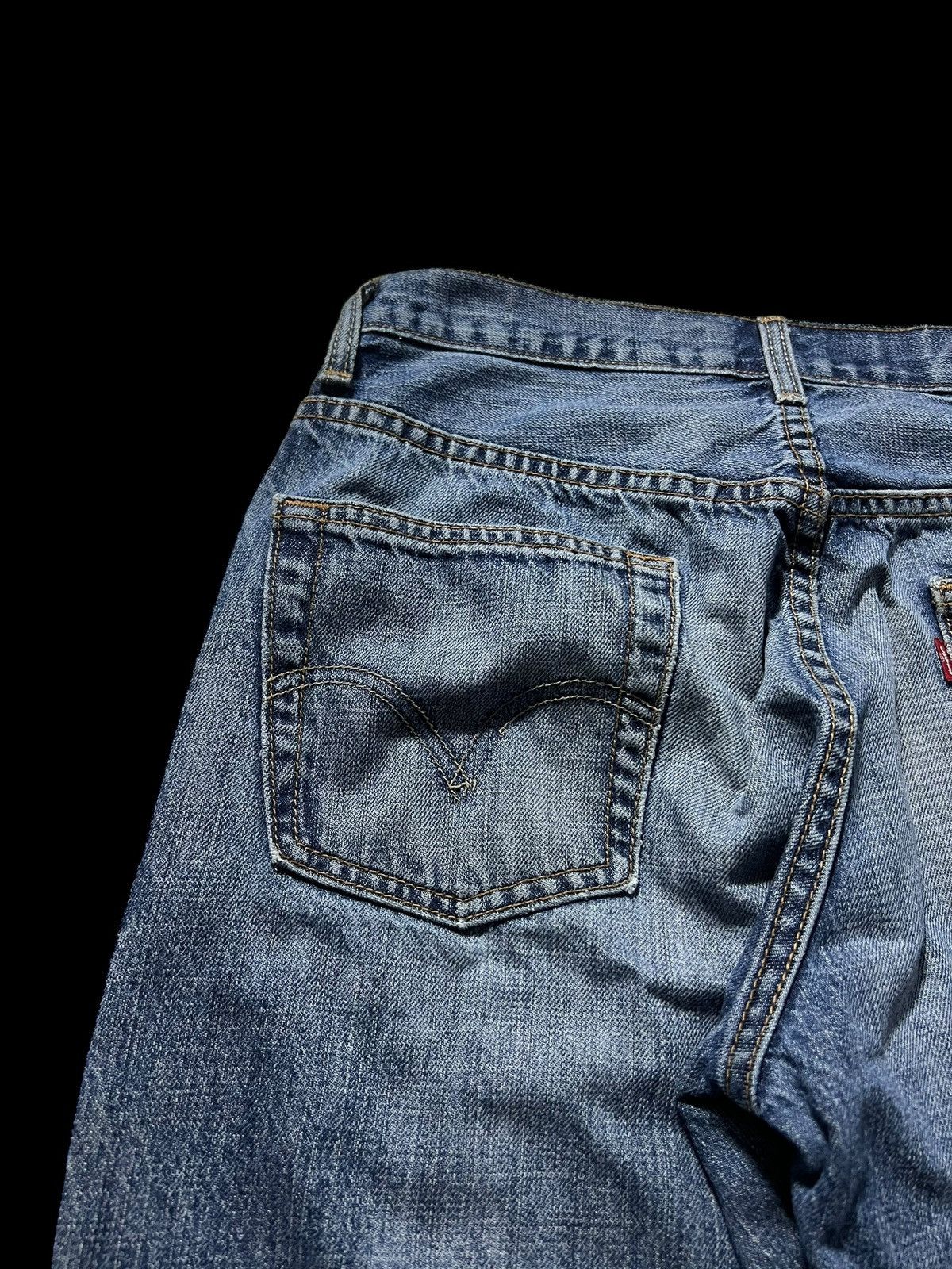 Levi's × Levi's Vintage Clothing 💥Baggy💥Vintage Levis 559 Distress Washed Jeans Size US 30 / EU 46 - 9 Thumbnail