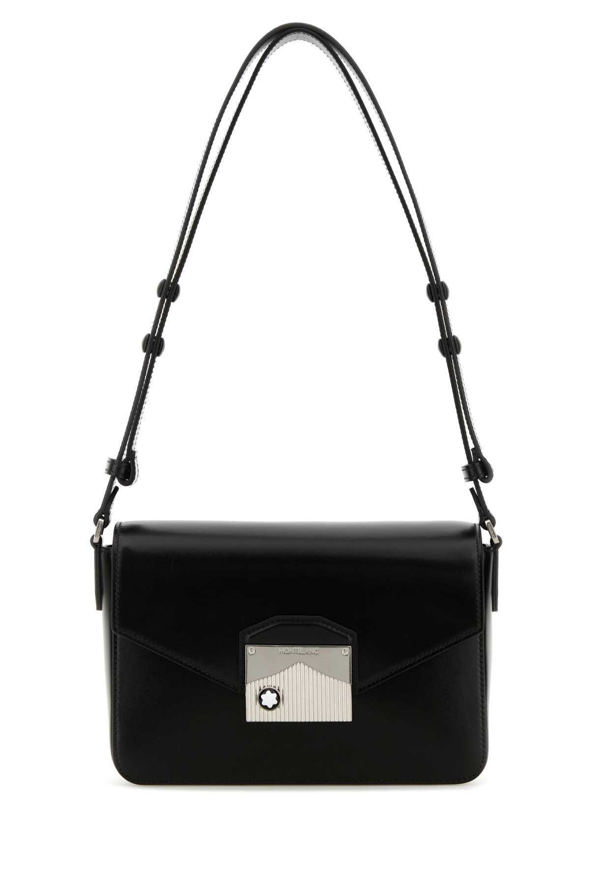 Montblanc Black Leather Meisterstuck Shoulder Bag Size ONE SIZE - 1 Thumbnail
