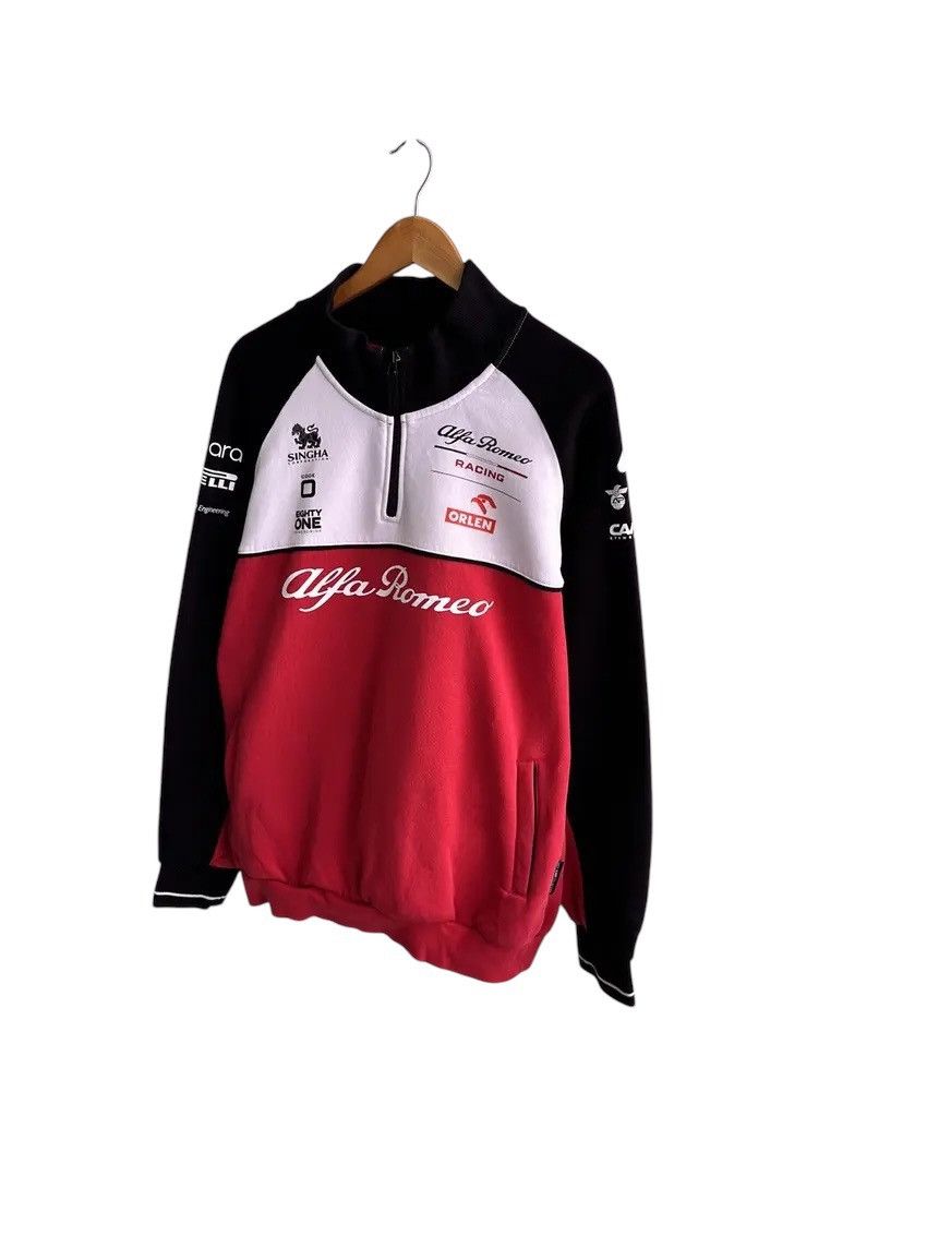 Vintage Vintage Alpha Romeo Orlen Racing Team 1/4 Zip Sweatshirt Size US XL / EU 56 / 4 - 3 Thumbnail