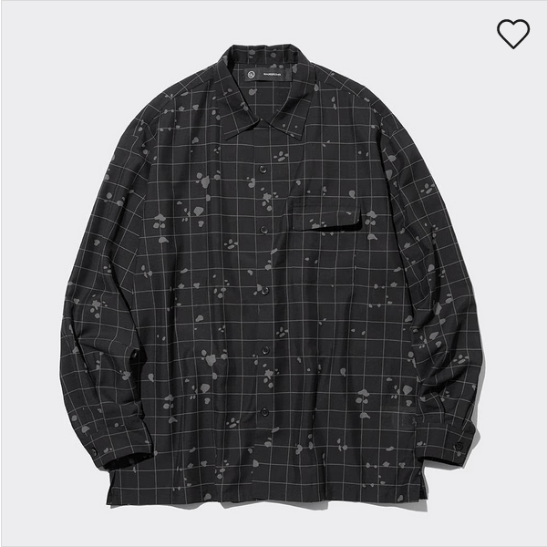 GU X UNDERCOVER Sheer Oversized Shirt